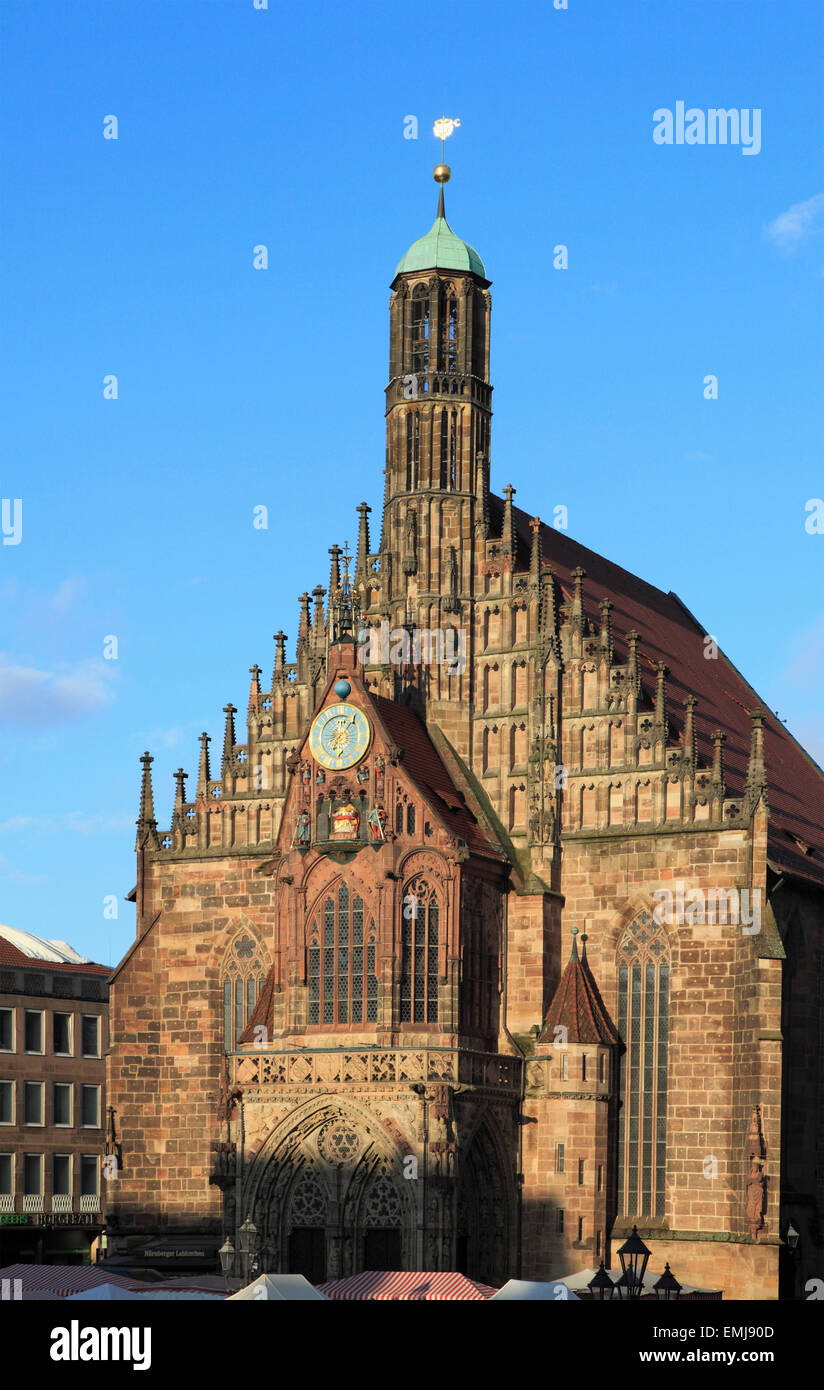 Allemagne Bavière Nuremberg Nuremberg église Frauenkirche église Notre Dame Banque D'Images