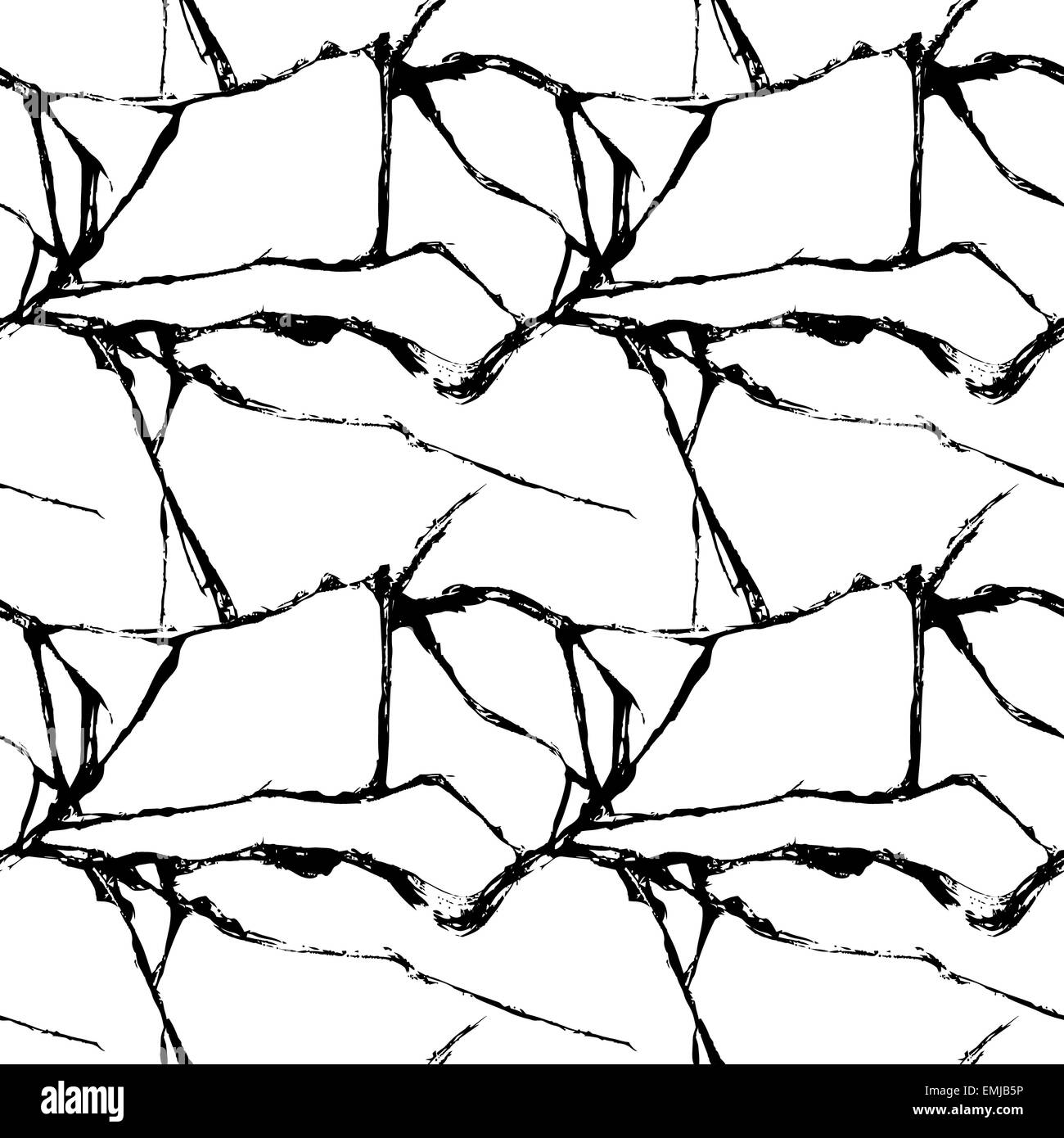 Illustration du verre brisé réaliste Banque D'Images