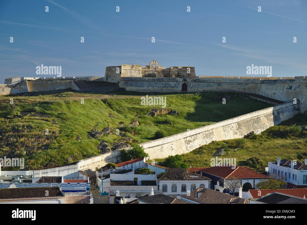 Le Fort Saint Sébastien (Forte Sao Sebastiao) dans la région de Castro Marim, Portugal Banque D'Images
