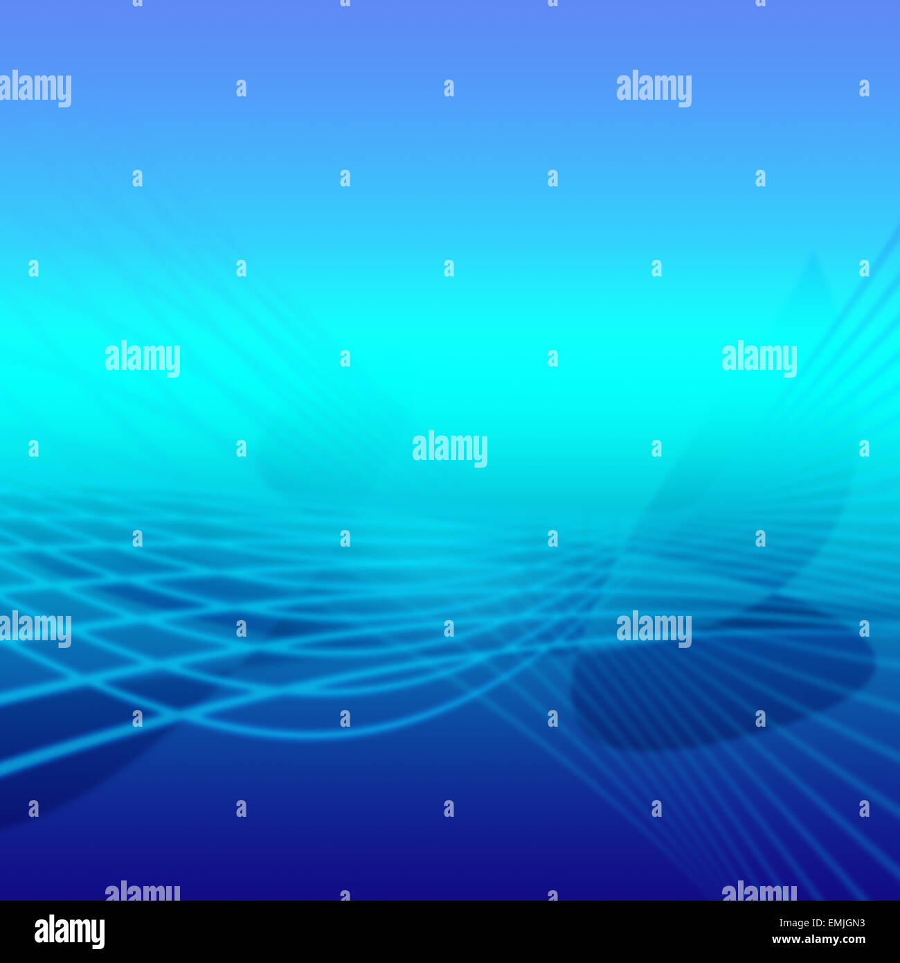 Les lignes bleues et les ailes comme forme de l'ombre à la lumière bleu sur fond bleu dégradés. Banque D'Images