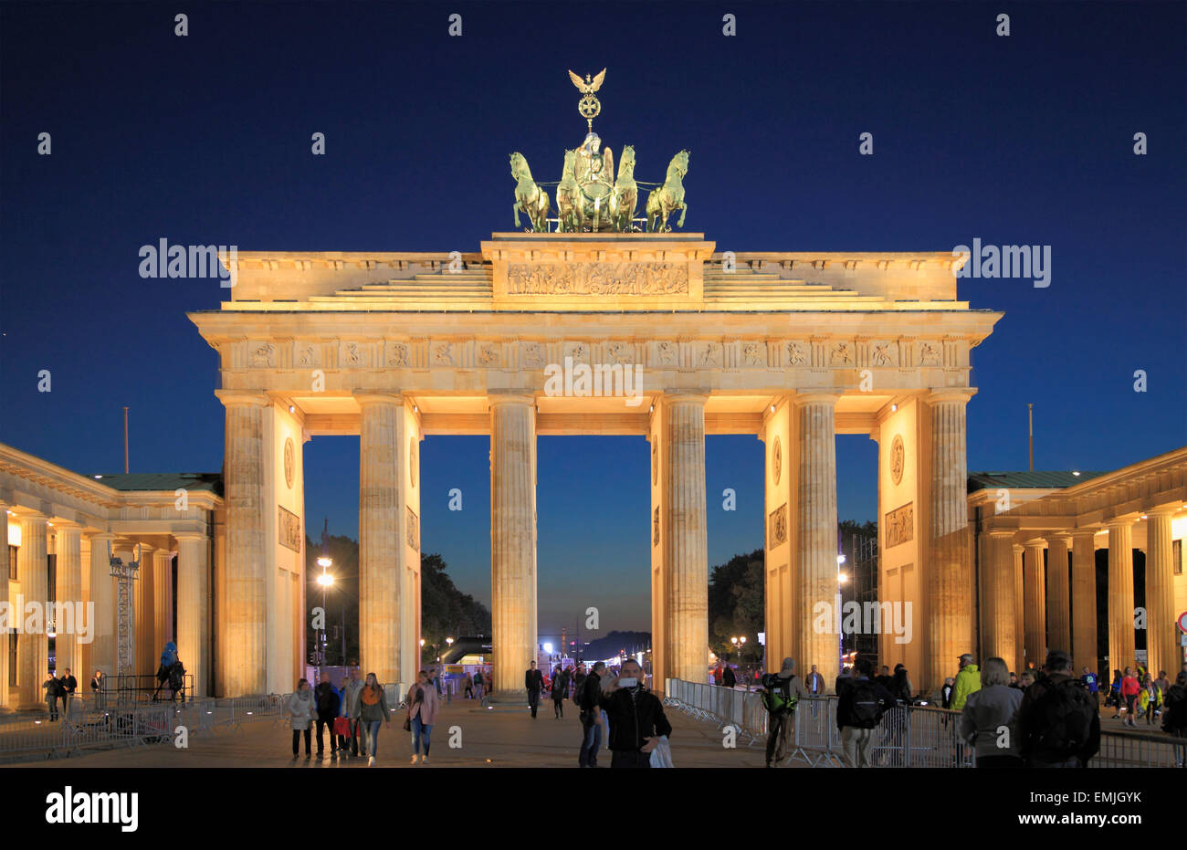 Allemagne, Berlin, Porte de Brandebourg, les gens, Banque D'Images