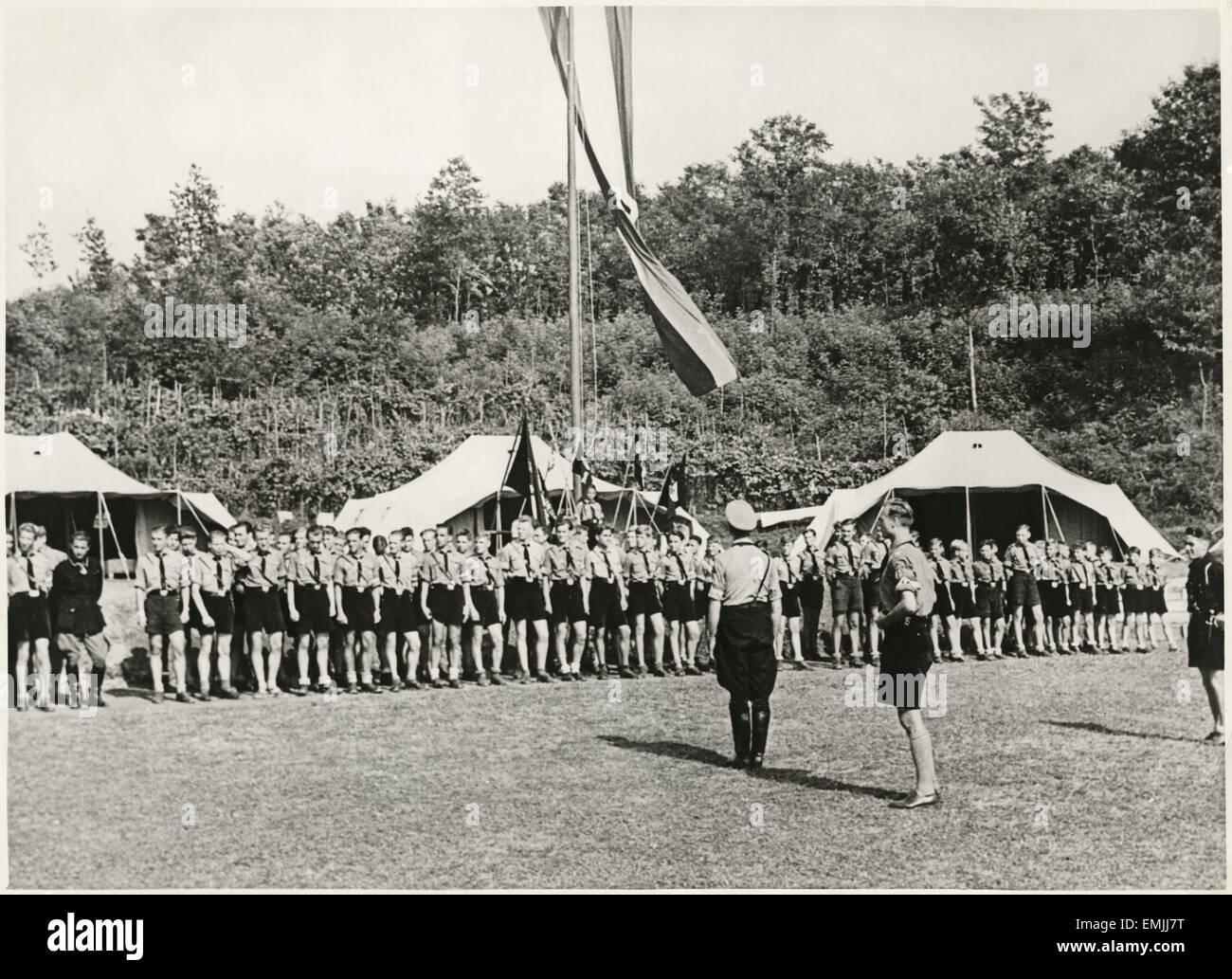 Enfants à la jeunesse d'Hitler, l'Allemagne, 1939 Camp Banque D'Images