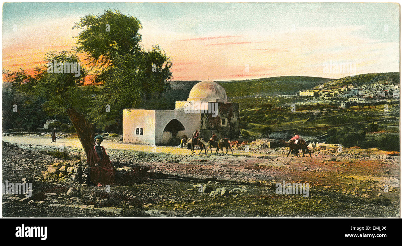 Le Tombeau de Rachel, à Bethléem, carte postale, vers 1910 Banque D'Images