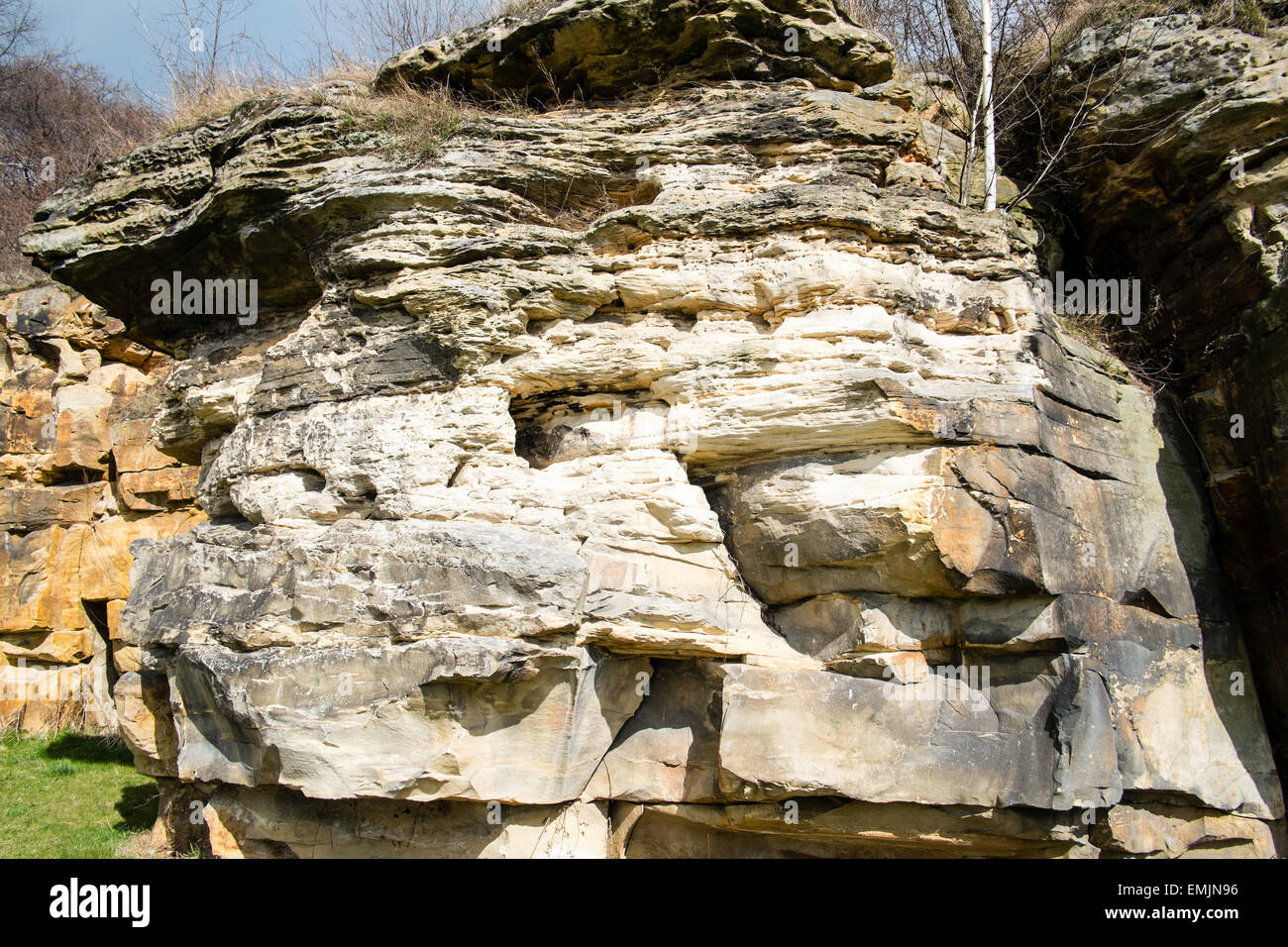 Starachiowice géologie roches Pologne rock formation Banque D'Images