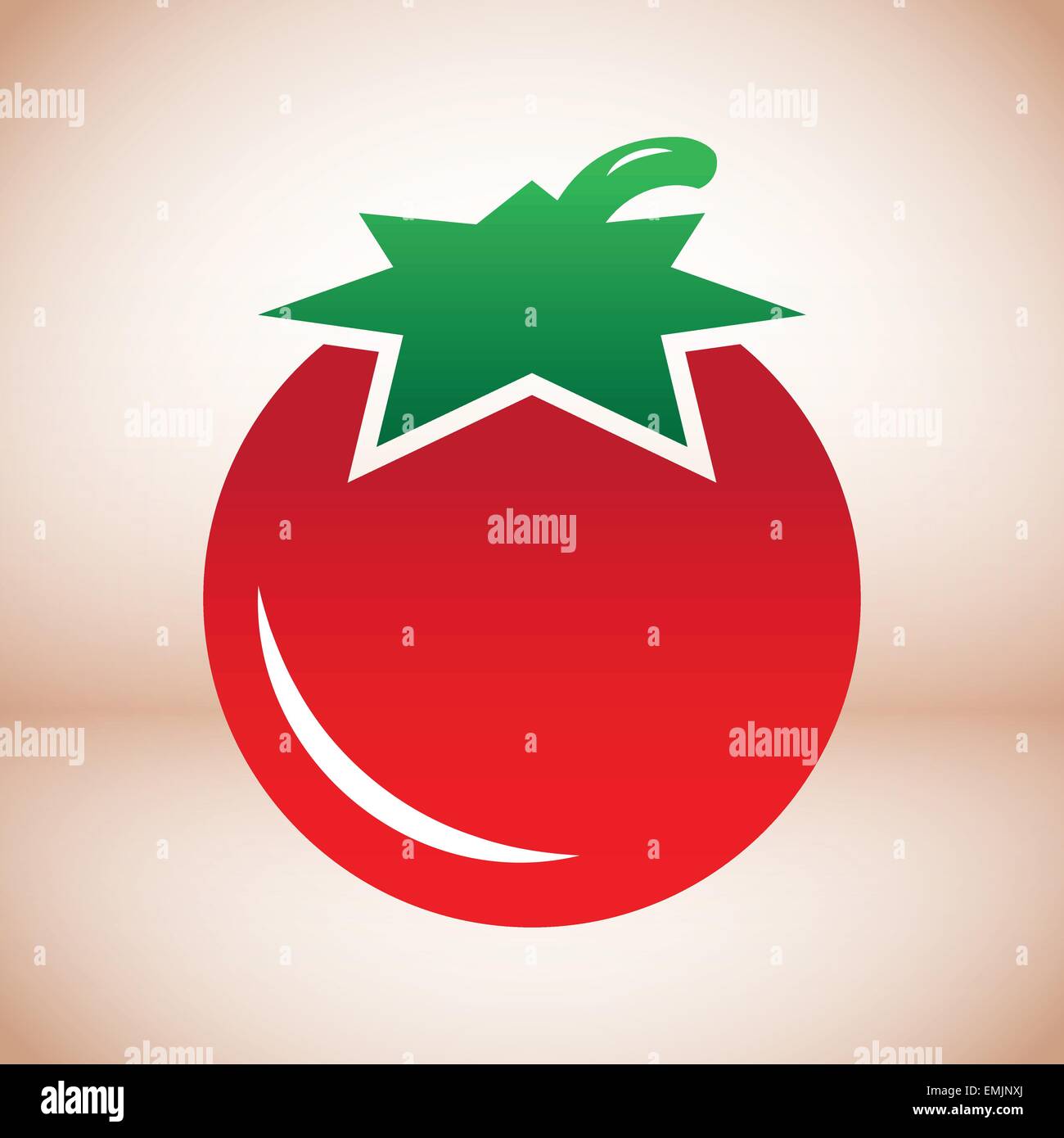 Tomate simple icône symbole vecteur utile pour logo Illustration de Vecteur