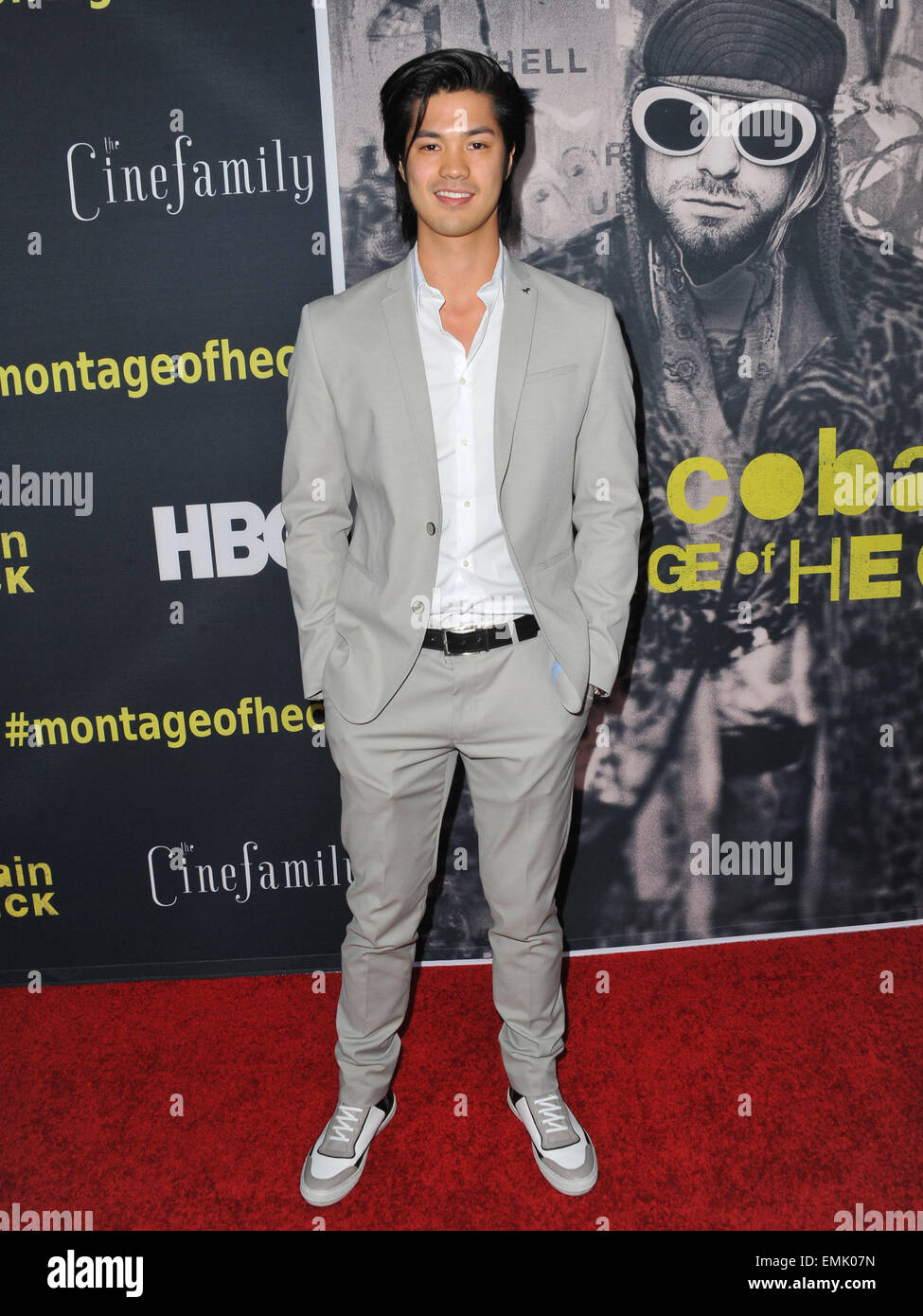 Los Angeles, Californie, USA. Apr 21, 2015. Ross Butler assistant à la première de Los Angeles ''Kurt Cobain : Montage du Diable'' tenue à l'Egyptian Theatre à Hollywood, Californie le 21 avril 2015. 2015 : Crédit D. Long/Globe Photos/ZUMA/Alamy Fil Live News Banque D'Images