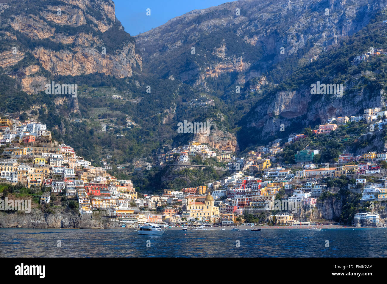 Positano, Côte d'Amalfi, Salerne, Campanie, Italie Banque D'Images