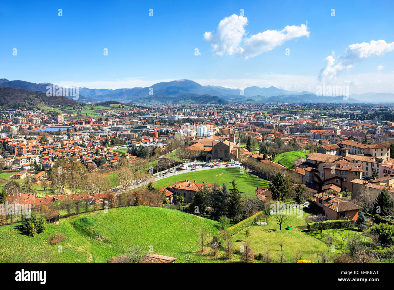 Vue de Bergame. Italie Banque D'Images