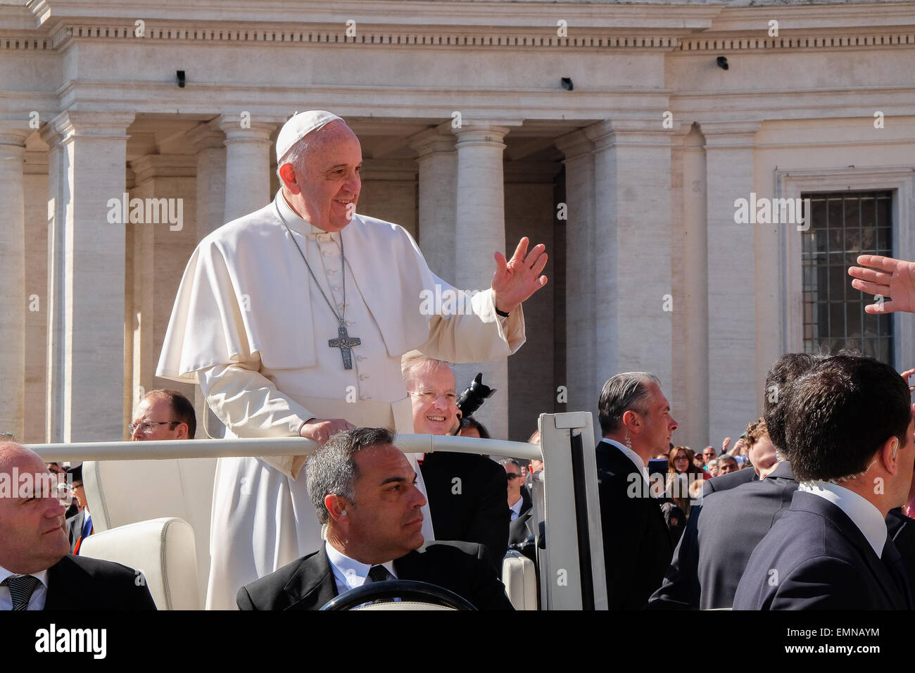 La cité du Vatican. 22 avr, 2015. Le pape François, Audience Générale du 22 avril 2015 Crédit : Realy Easy Star/Alamy Live News Banque D'Images