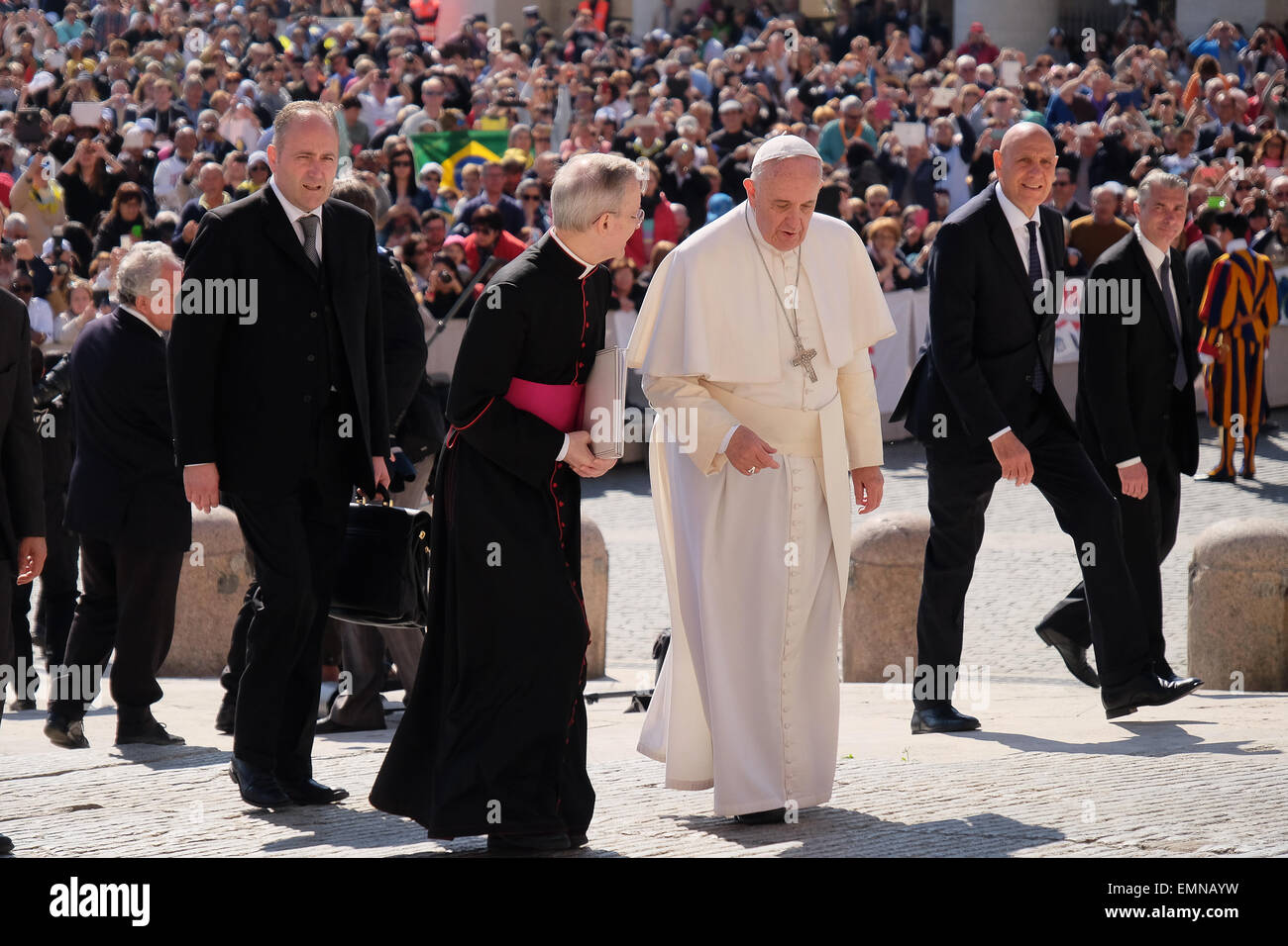 La cité du Vatican. 22 avr, 2015. Le pape François, Audience Générale du 22 avril 2015 Crédit : Realy Easy Star/Alamy Live News Banque D'Images