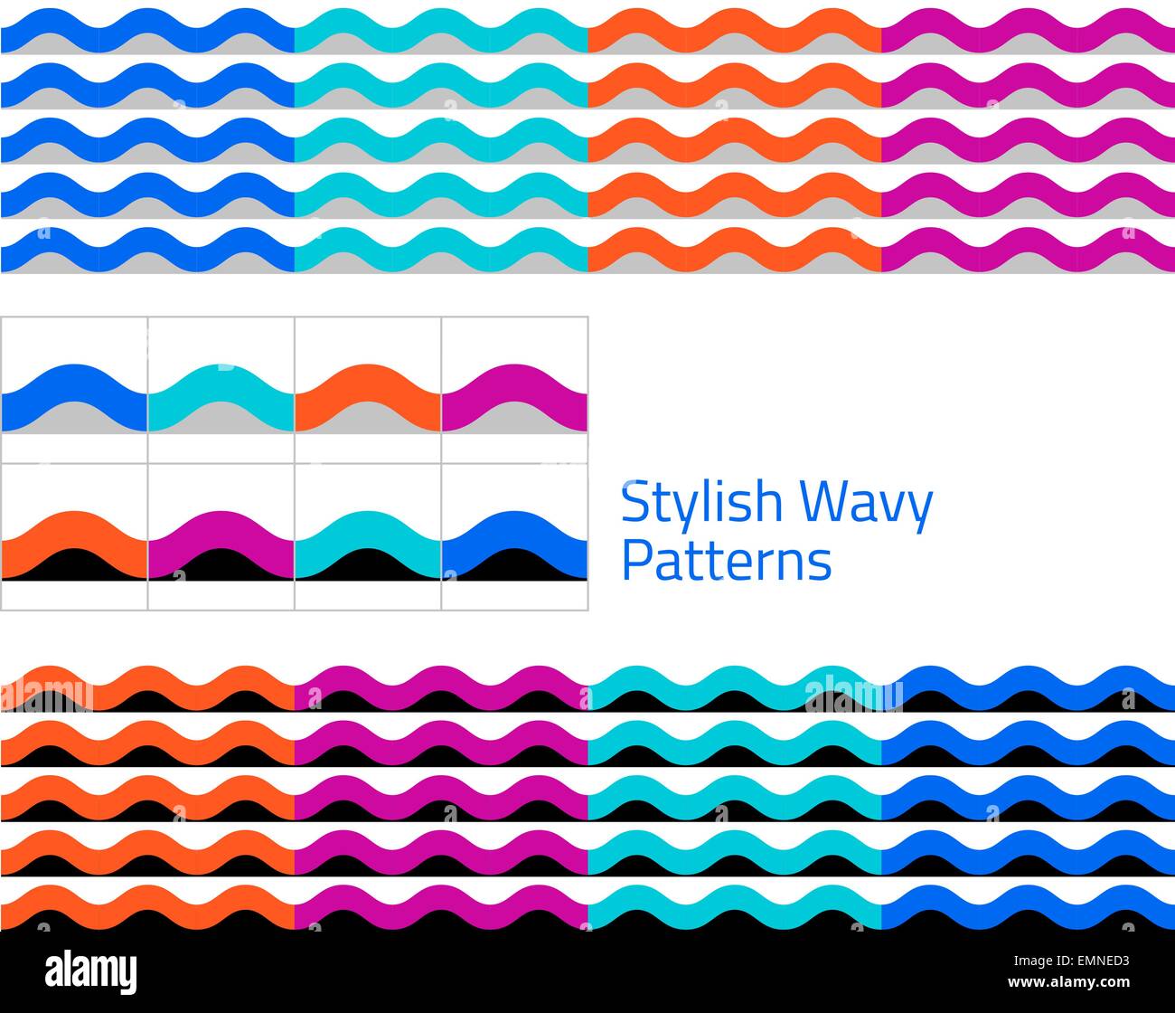 Ensemble de milieux modèle transparent géométrique Illustration de Vecteur