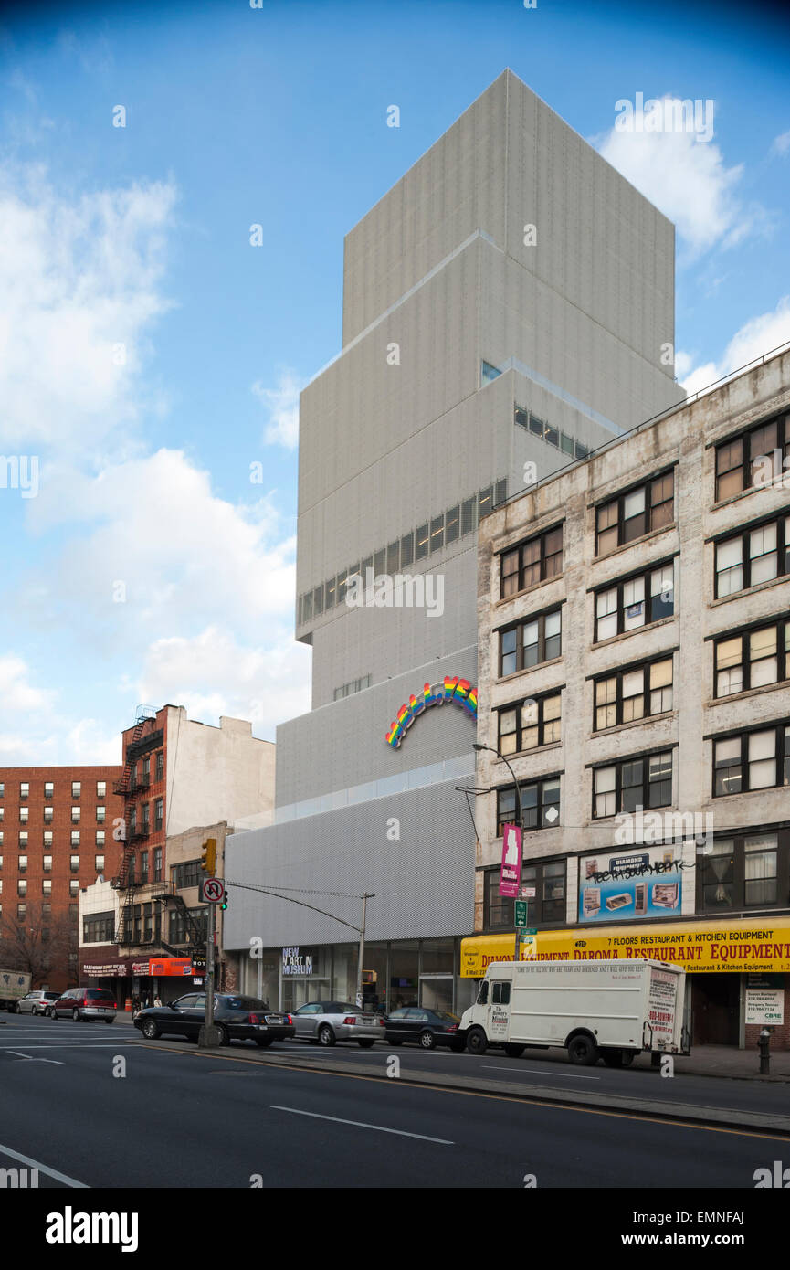 USA, New York, New Museum par SANAA Banque D'Images