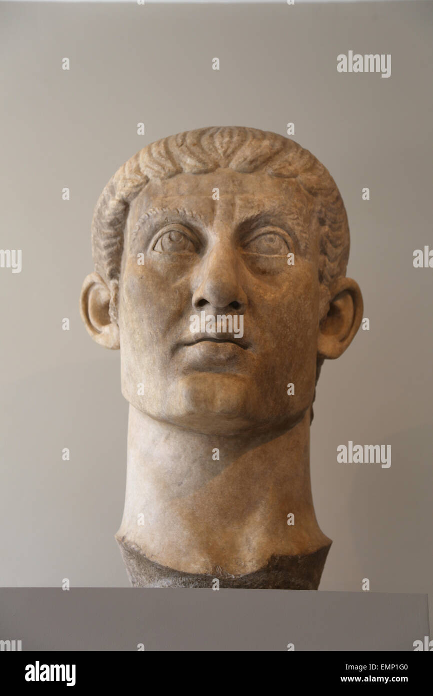 Constantin le Grand (272). AD AD-337 Empereur Romain. En portrait. 325-370 AD. Metropolitan Museum of Art de New York. USA. Banque D'Images