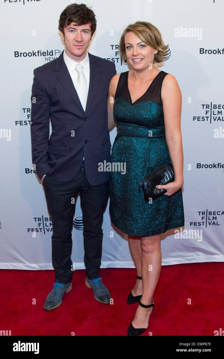 New York, NY, USA. 22 avr, 2015. Barry Ward, Laura Kavanagh au niveau des arrivées pour JIMMY'S HALL Première Mondiale au Tribeca Film Festival 2015, la School of Visual Arts (SVA) Theatre, New York, NY Le 22 avril 2015. Crédit : Patrick Cashin/Everett Collection/Alamy Live News Banque D'Images