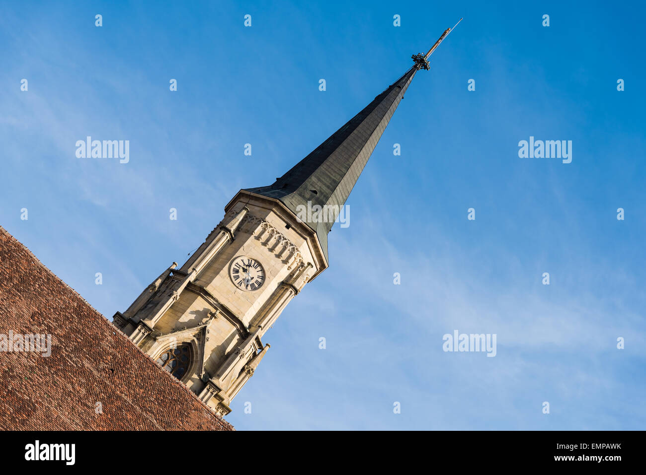 L'église de Saint Michel de style gothique est une église catholique romaine à Cluj-Napoca construit en 1390. Banque D'Images