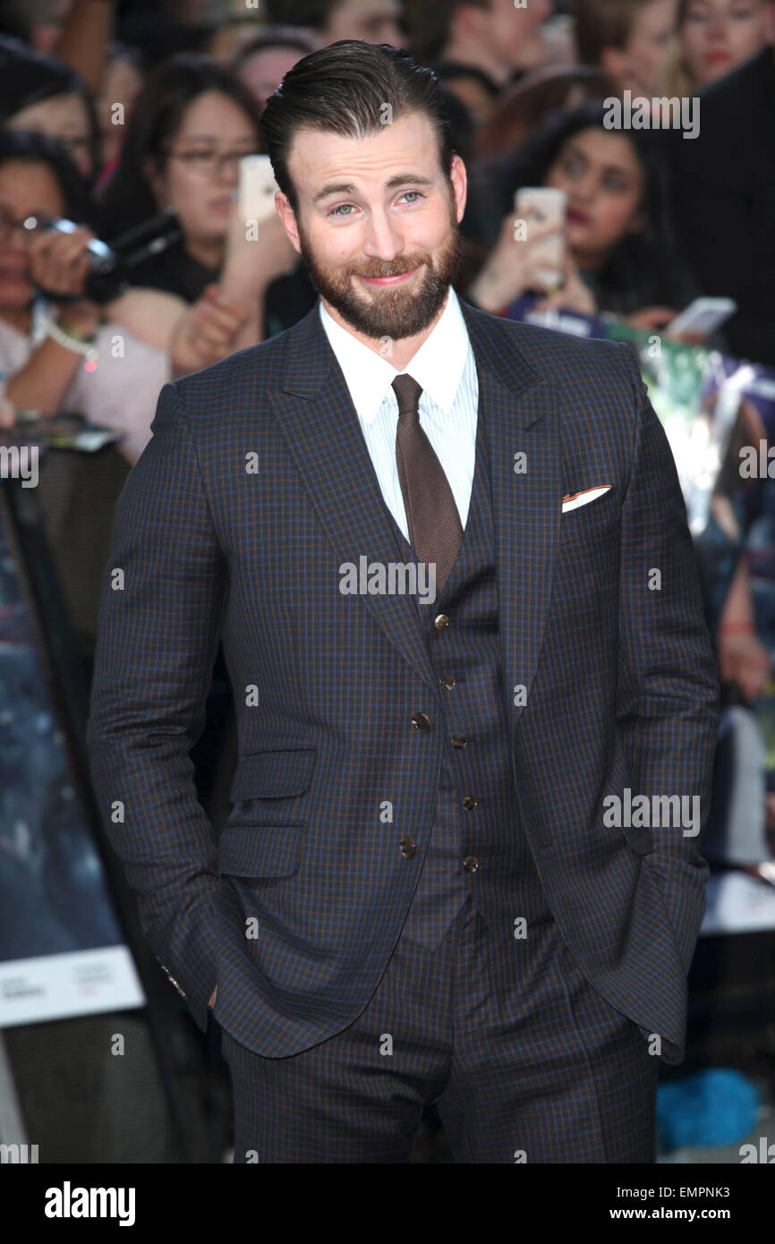 Chris Evans arrivant pour les Avengers : Uncanny X-Men premiere, à Shepherd's Bush, Westfield London. 21/04/2015/photo alliance Banque D'Images