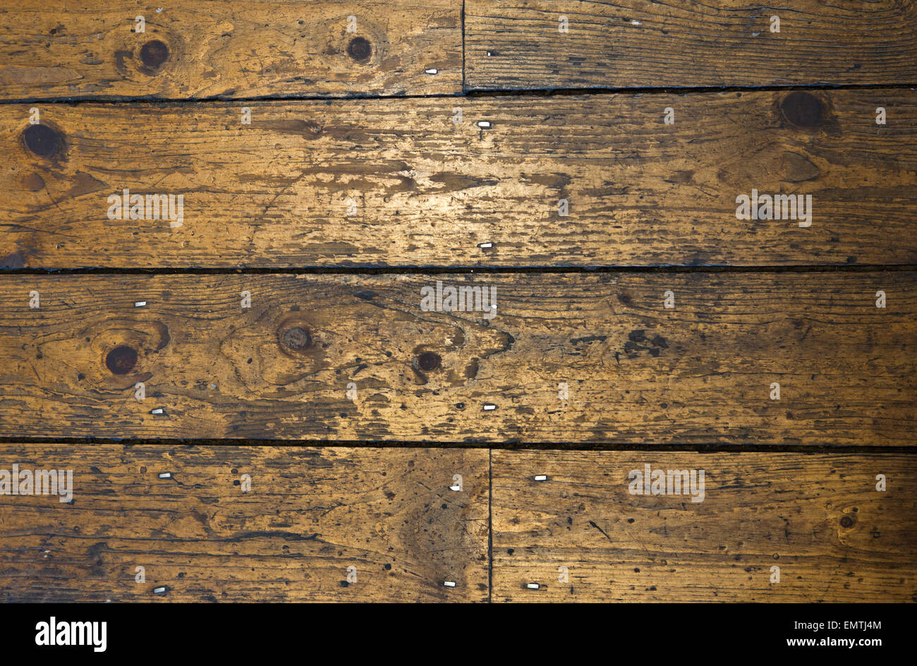 En bois de plancher horizontal Banque D'Images