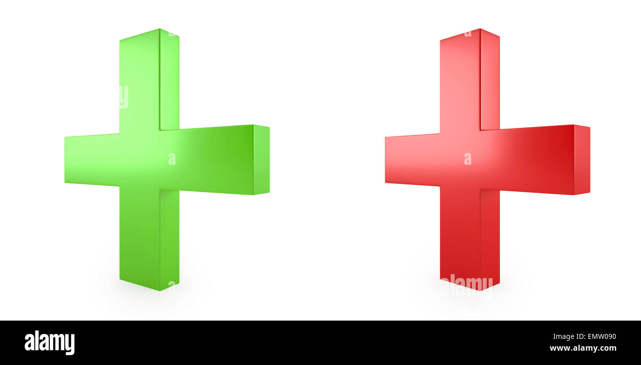 Set vert plus medical Banque D'Images