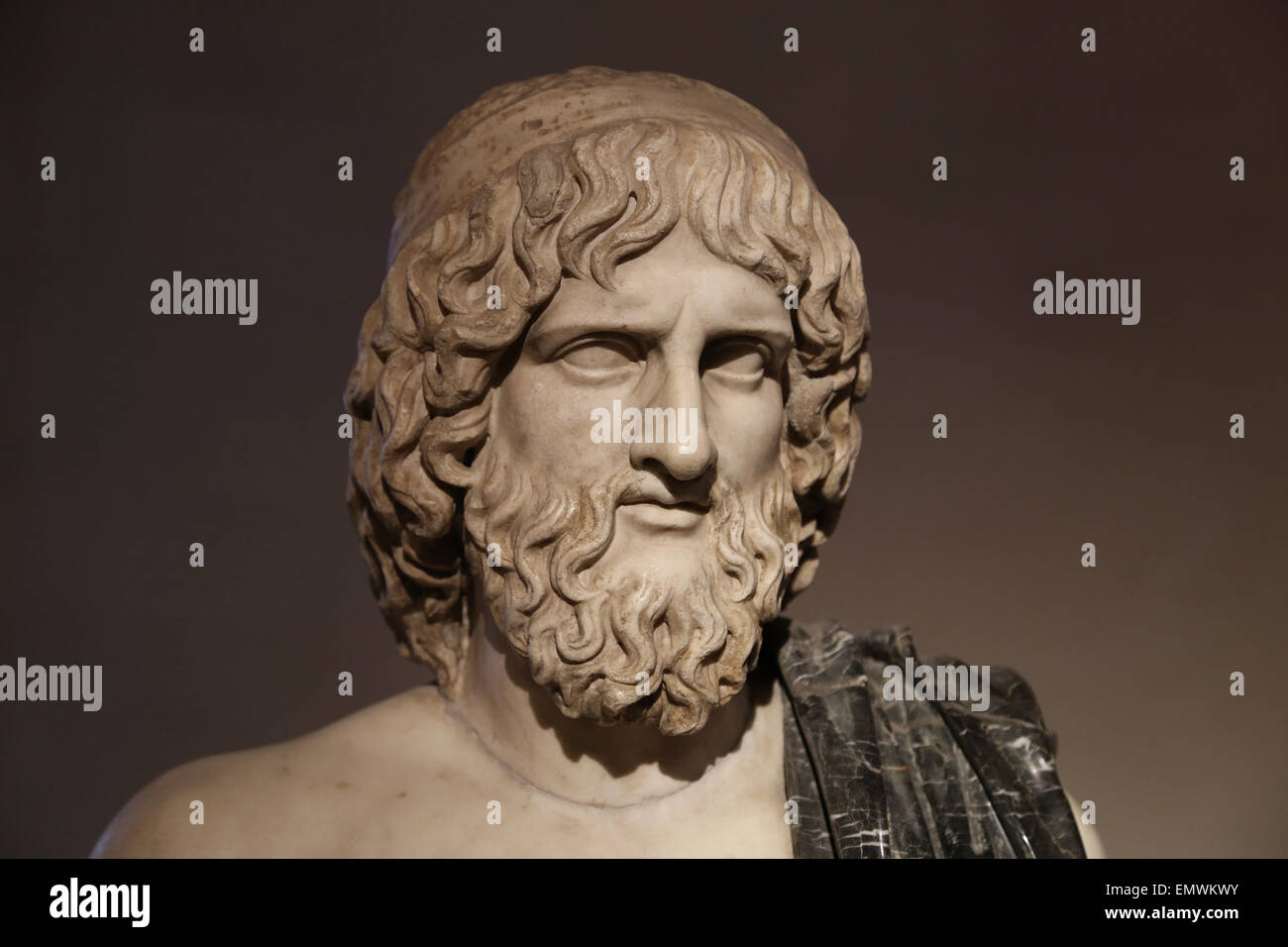 Buste de Pluton (Hadès grec). Dieu des Enfers. Copie romaine. Collection Ludovisi. Musée National Romain. Altemps. Rome. Banque D'Images
