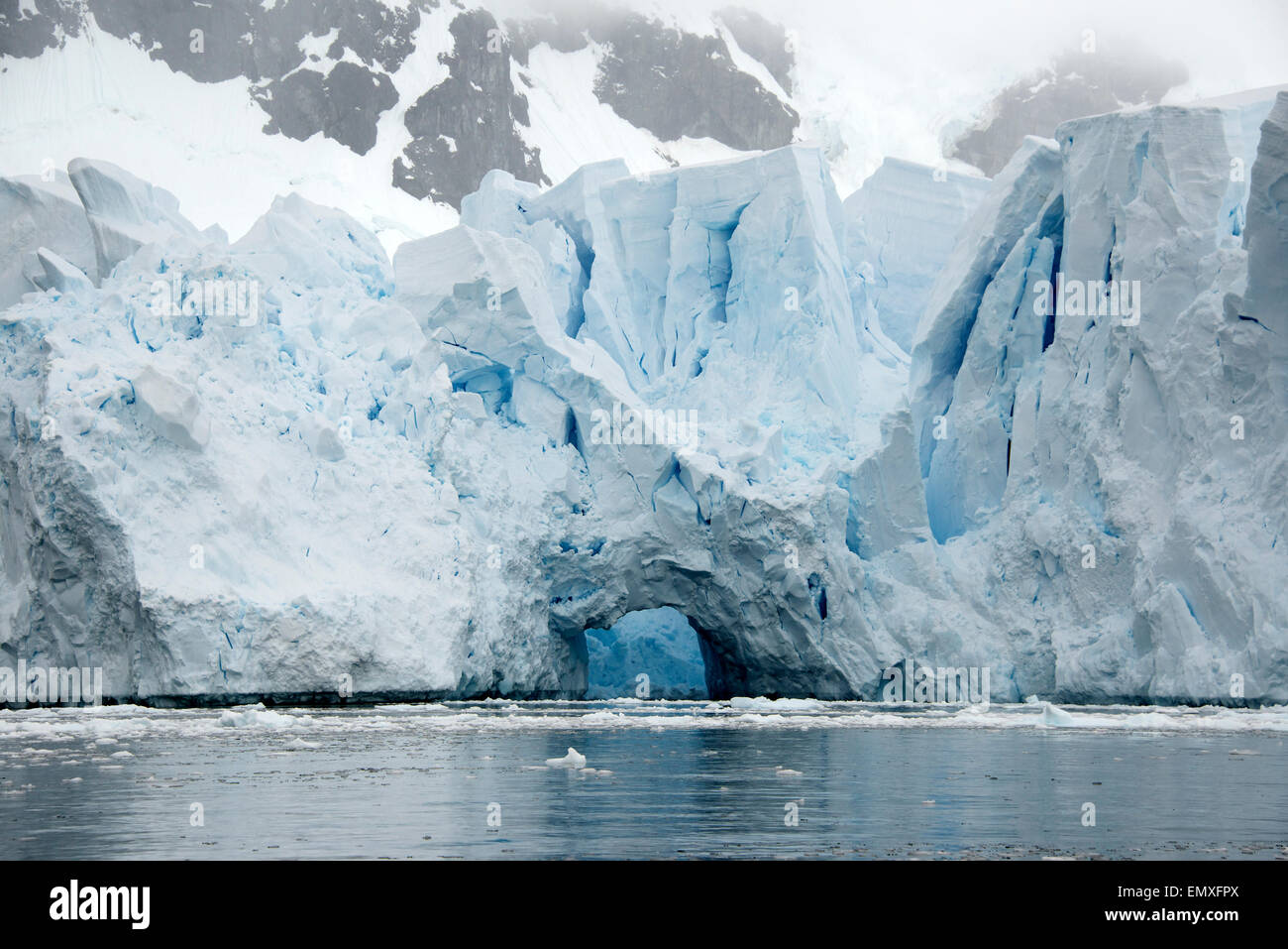 Paradise Bay de l'arche de glace antarctique la péninsule Antarctique Banque D'Images