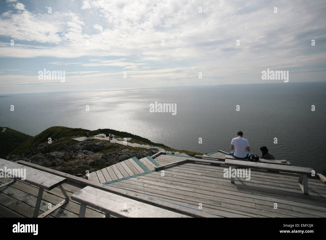 Le sentier Skyline dans les Hautes Terres du Cap Breton, en Nouvelle-Écosse. Banque D'Images