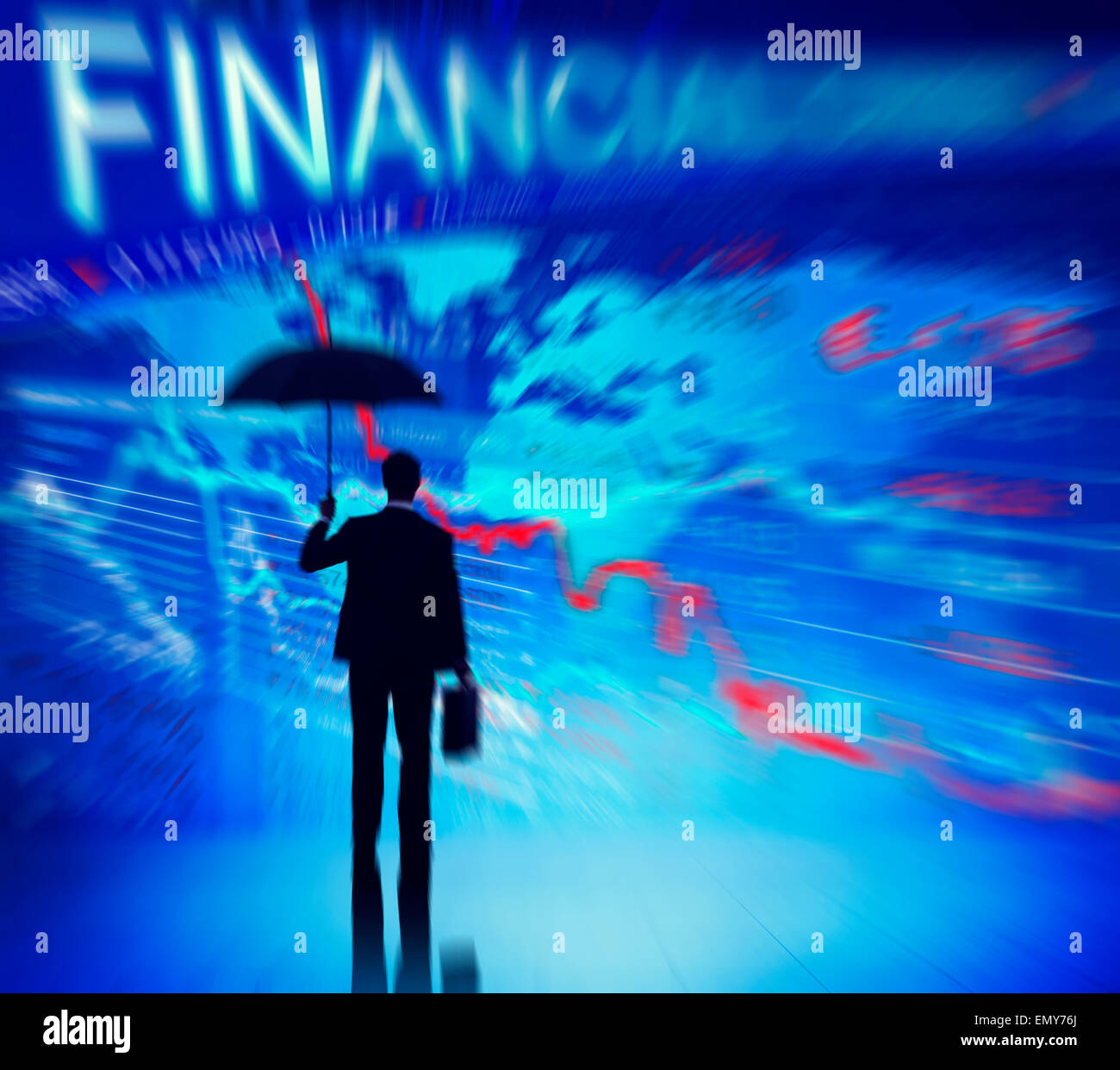Service d'affaires Concepts Crise Financière Banque D'Images