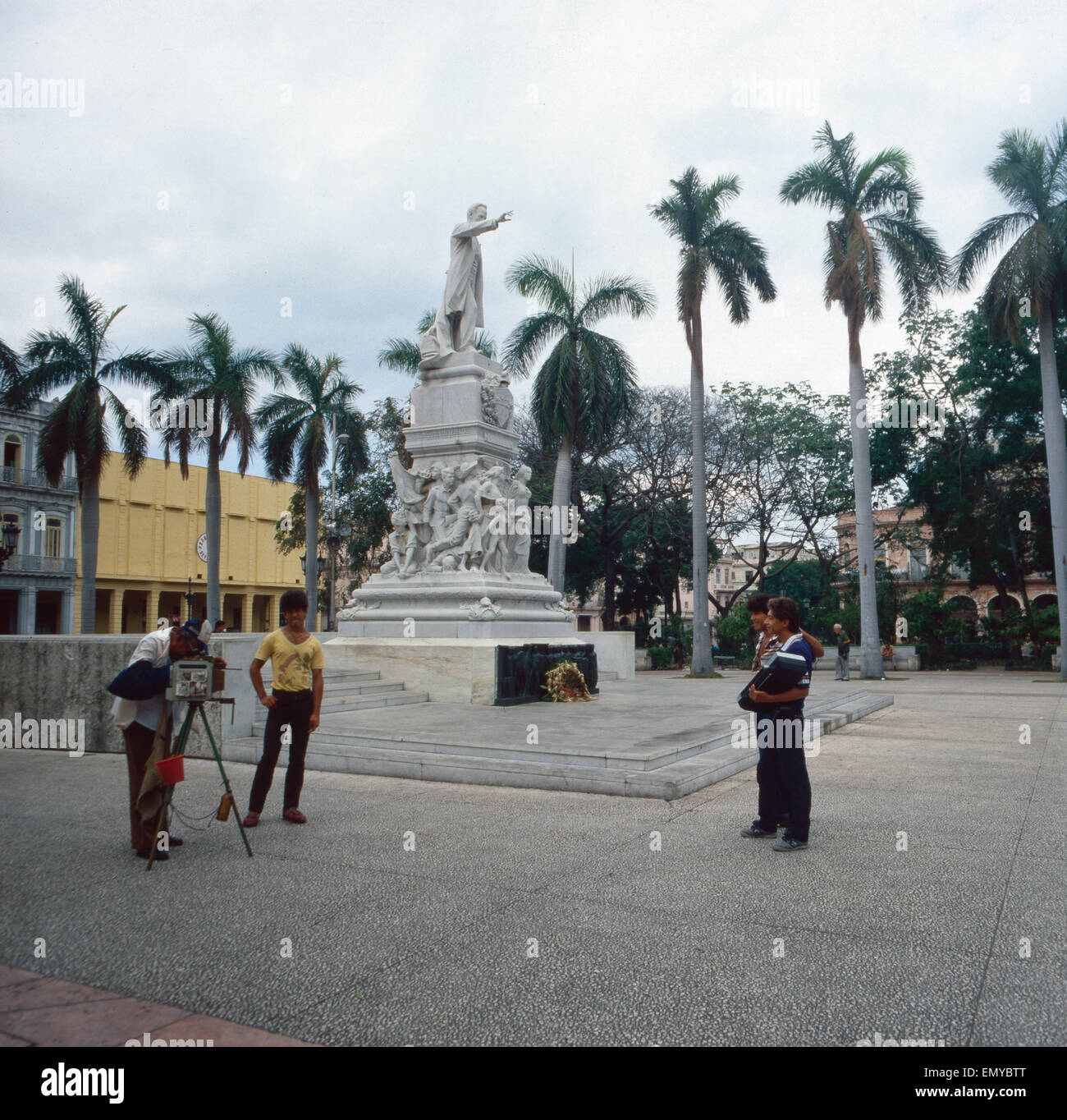 Eine Reise nach La Havane, Cuba, l'Amérique du Nord des années 1970 er Jahre. Un voyage à La Havane, Cuba, Caraïbes 70. Banque D'Images