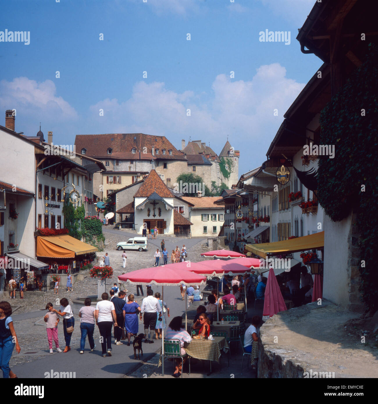 Eine Rundreise durch die Schweiz, 1980er Jahre. Un voyage à travers la Suisse, 1980. Banque D'Images