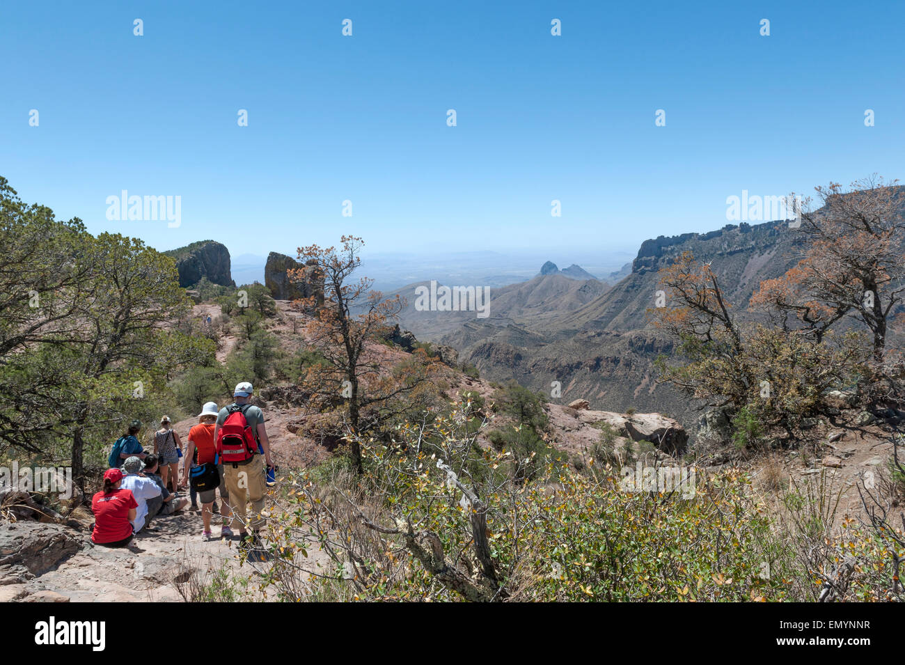 Randonnée dans le parc national Big Bend. Le Texas. USA Banque D'Images