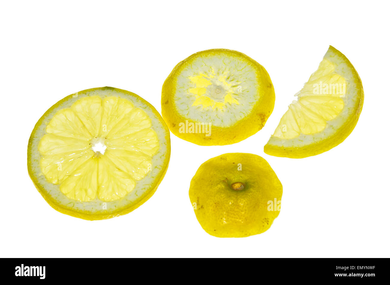Tranches de citron Banque D'Images