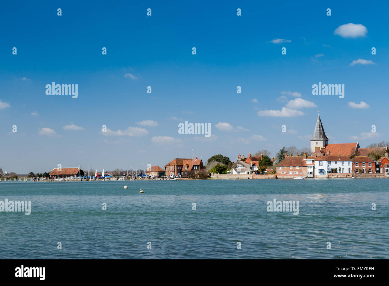 Bosham port et village Bosham, près de Chichester, West Sussex. Banque D'Images