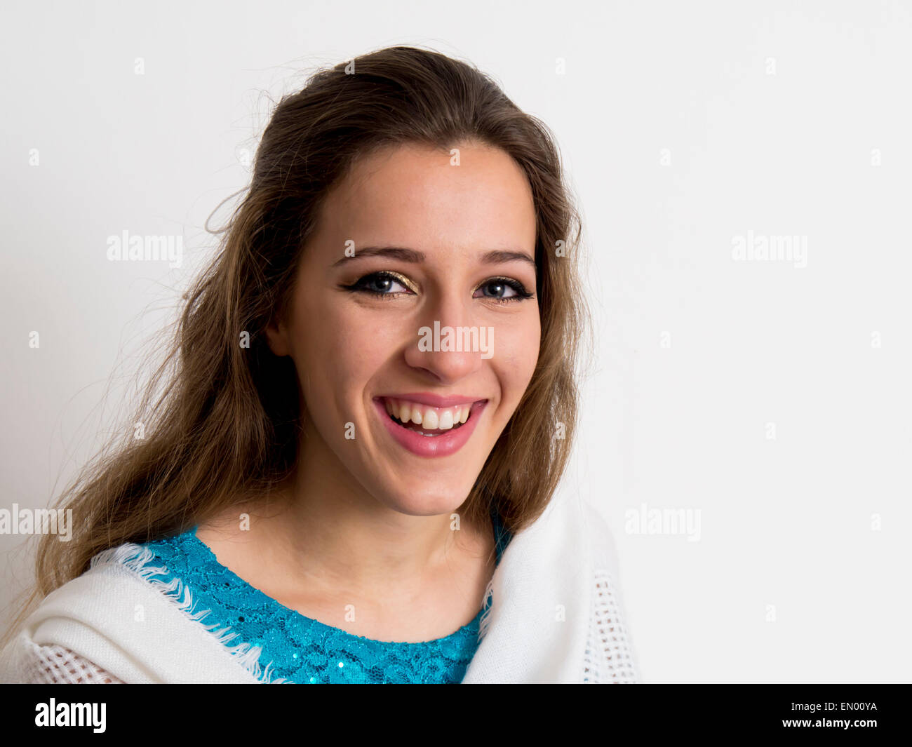 Girl portrait smiling Banque D'Images