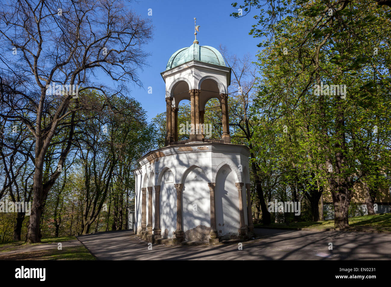 Prague Petrin, Chapelle du Saint-Sépulcre sur la colline de Petrin, parc de Prague République tchèque Banque D'Images