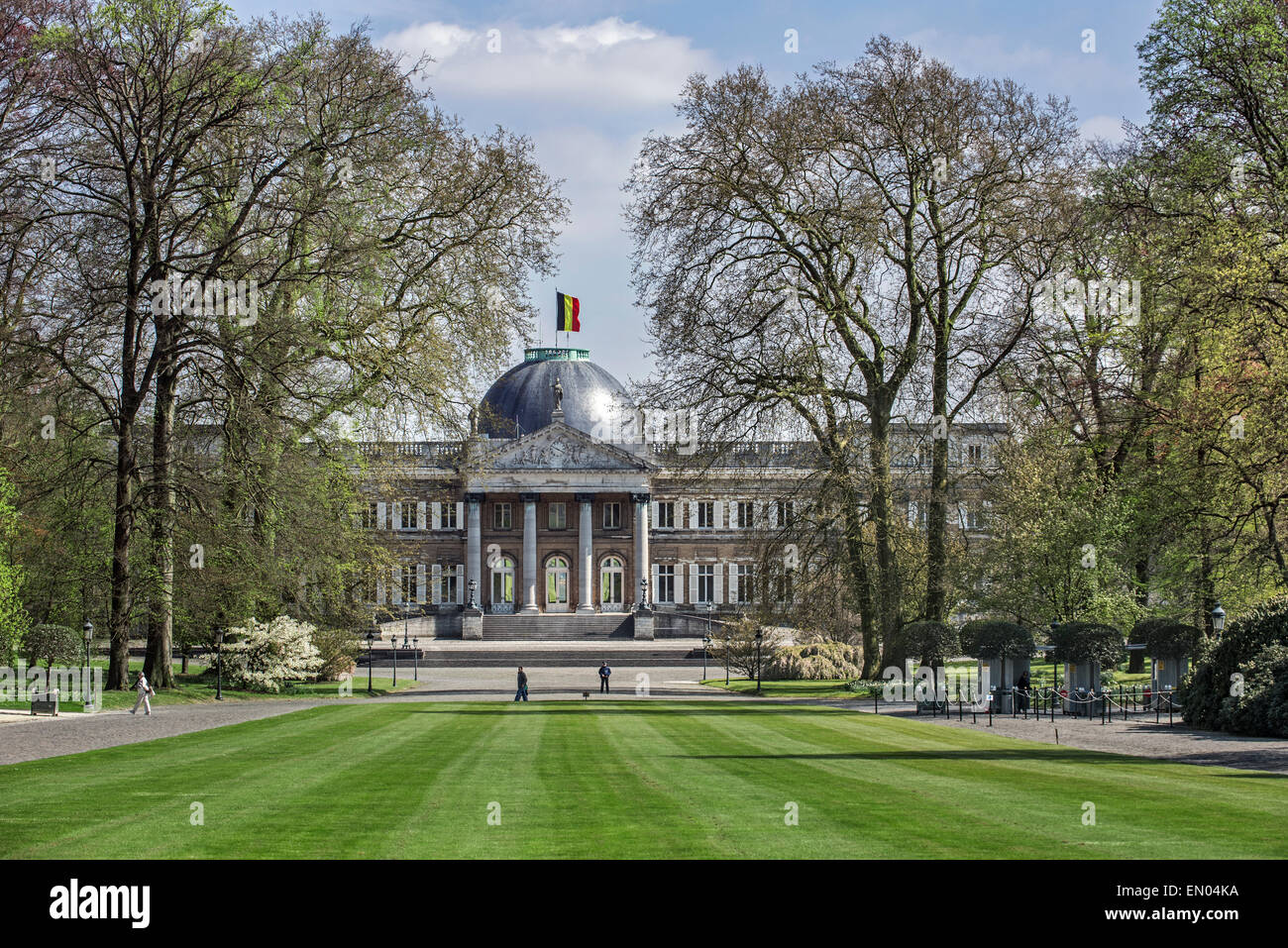 Palais Royal de Laeken / Château Royal de Laeken, résidence officielle du roi Philippe de Belgique et la famille royale Banque D'Images