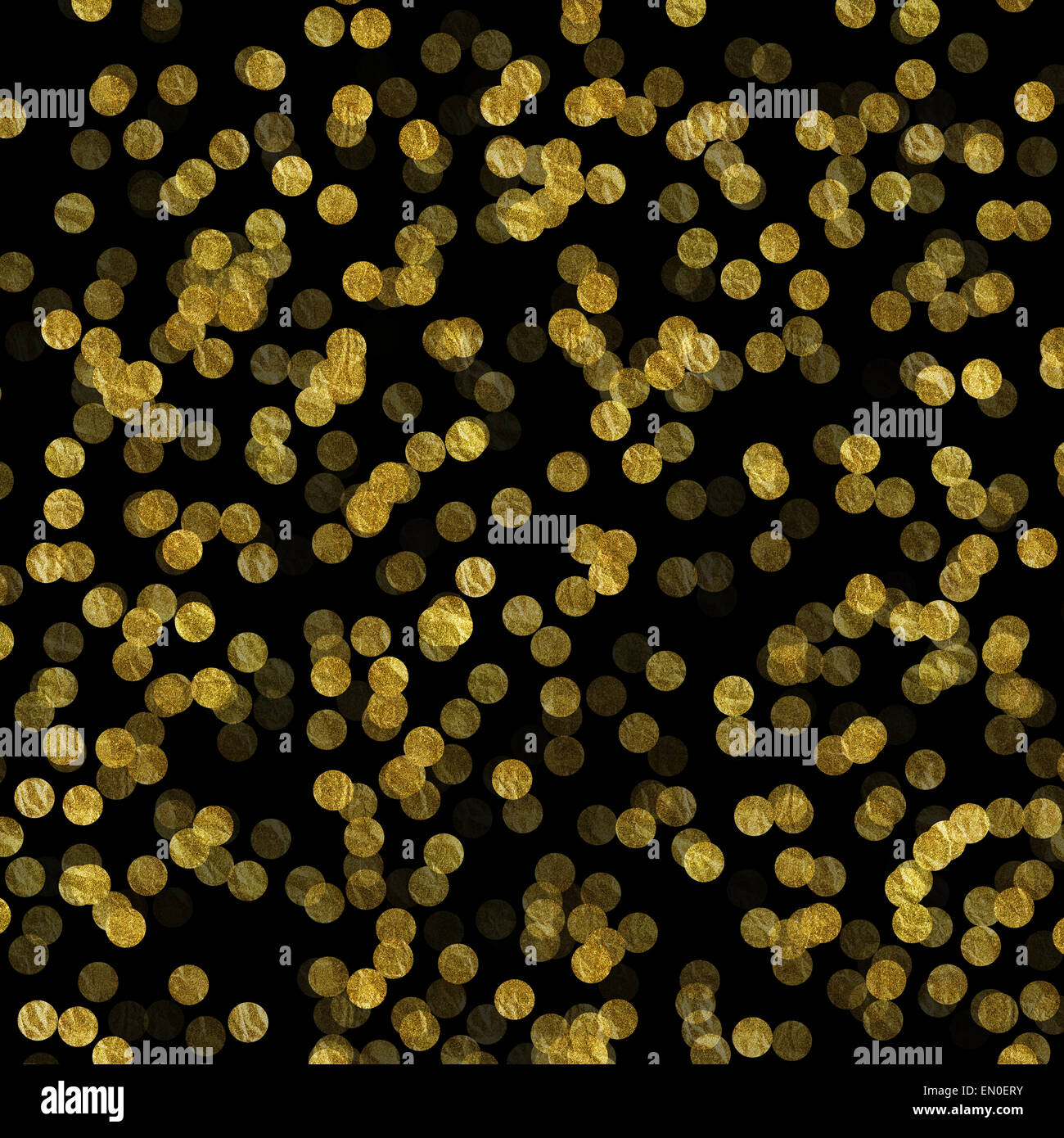 Et les points noirs de l'or métallique aluminium Faux Motif Texture Banque D'Images