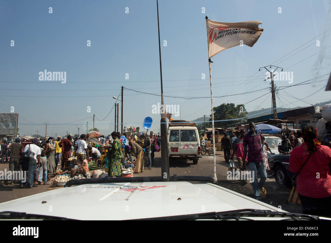Les soins de santé d'urgence en République centrafricaine Banque D'Images