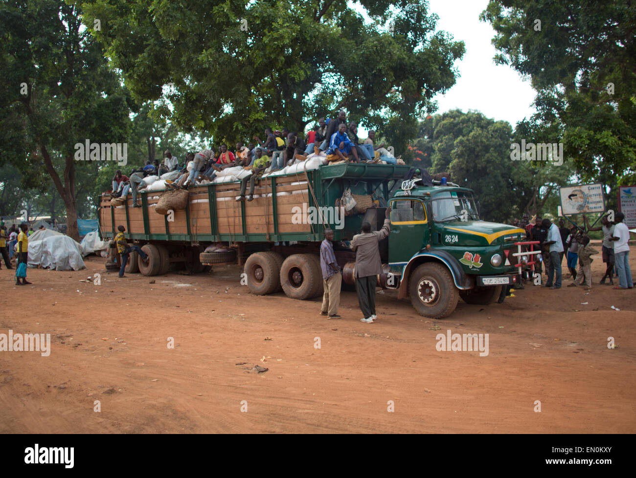 Chariot en République centrafricaine Banque D'Images