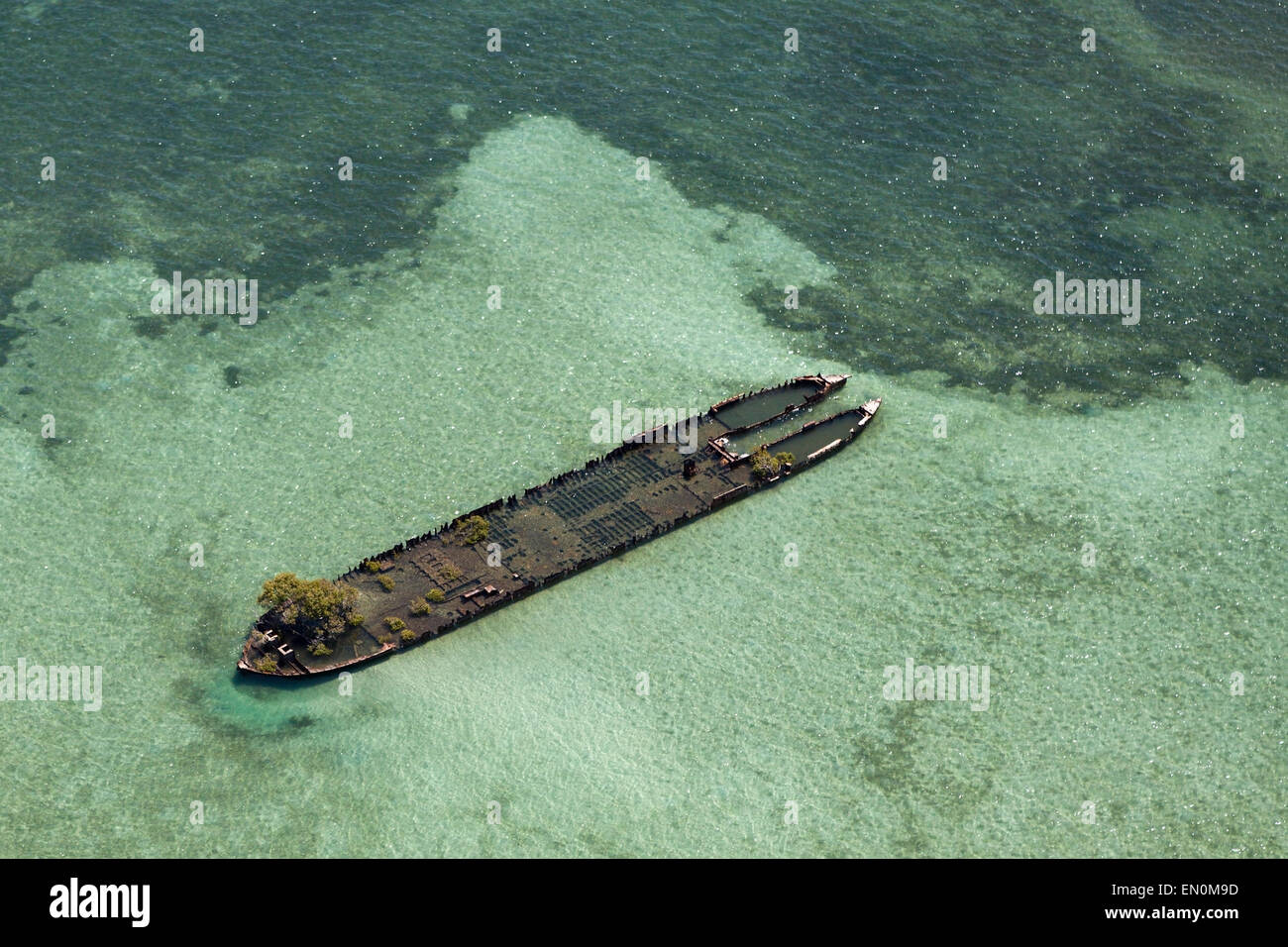 Épave de Stradbroke Island, Moreton Bay, Brisbane, Australie Banque D'Images