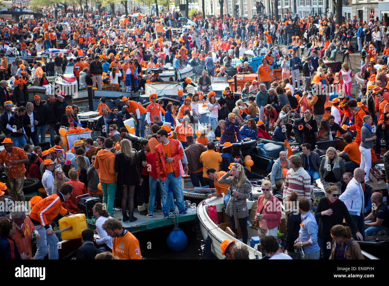 Kingsday en Hollande Banque D'Images