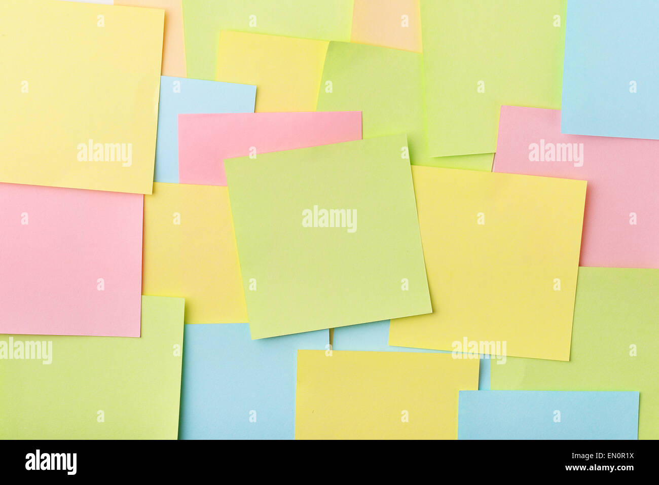 Arrière-plan de couleur post-it Banque D'Images