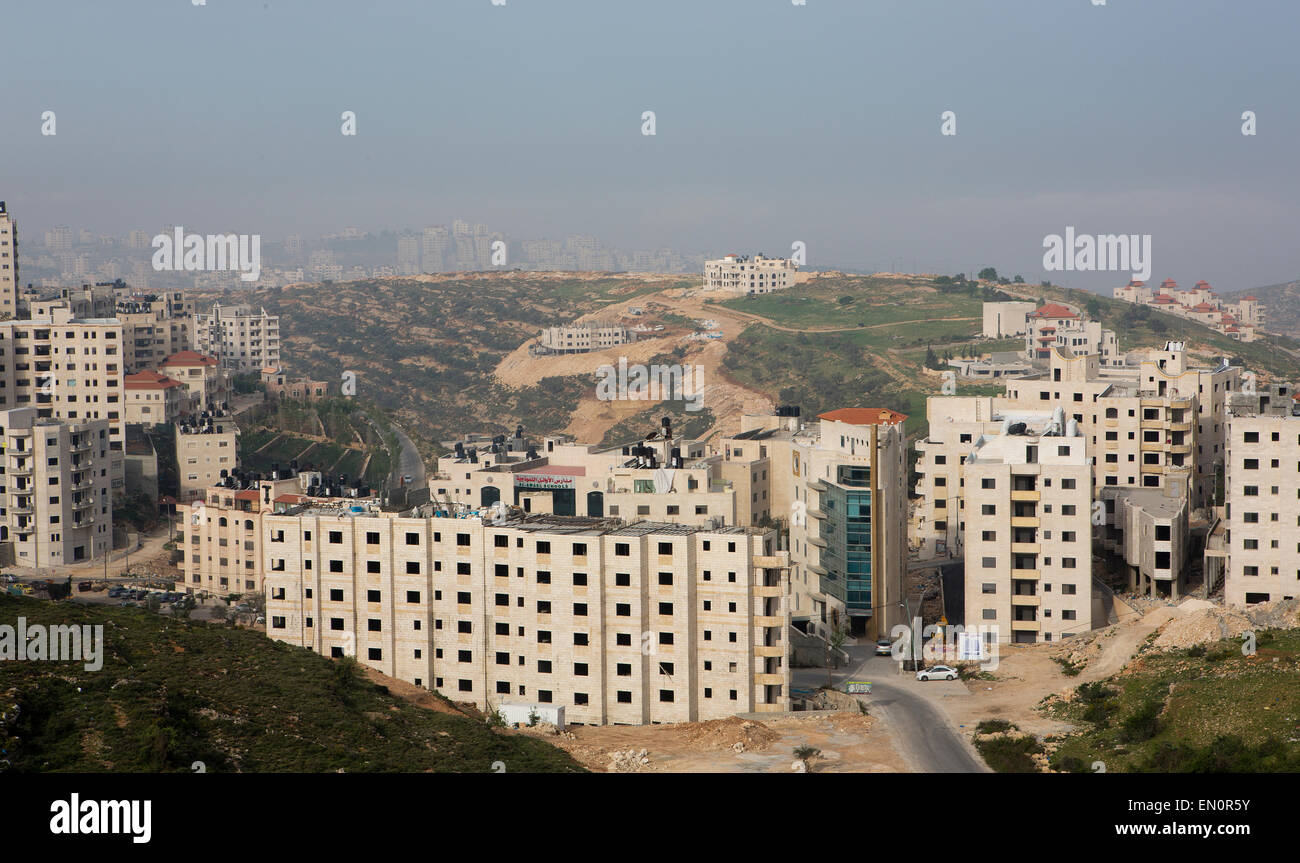 La ville de Ramallah, Cisjordanie, Palestine Banque D'Images