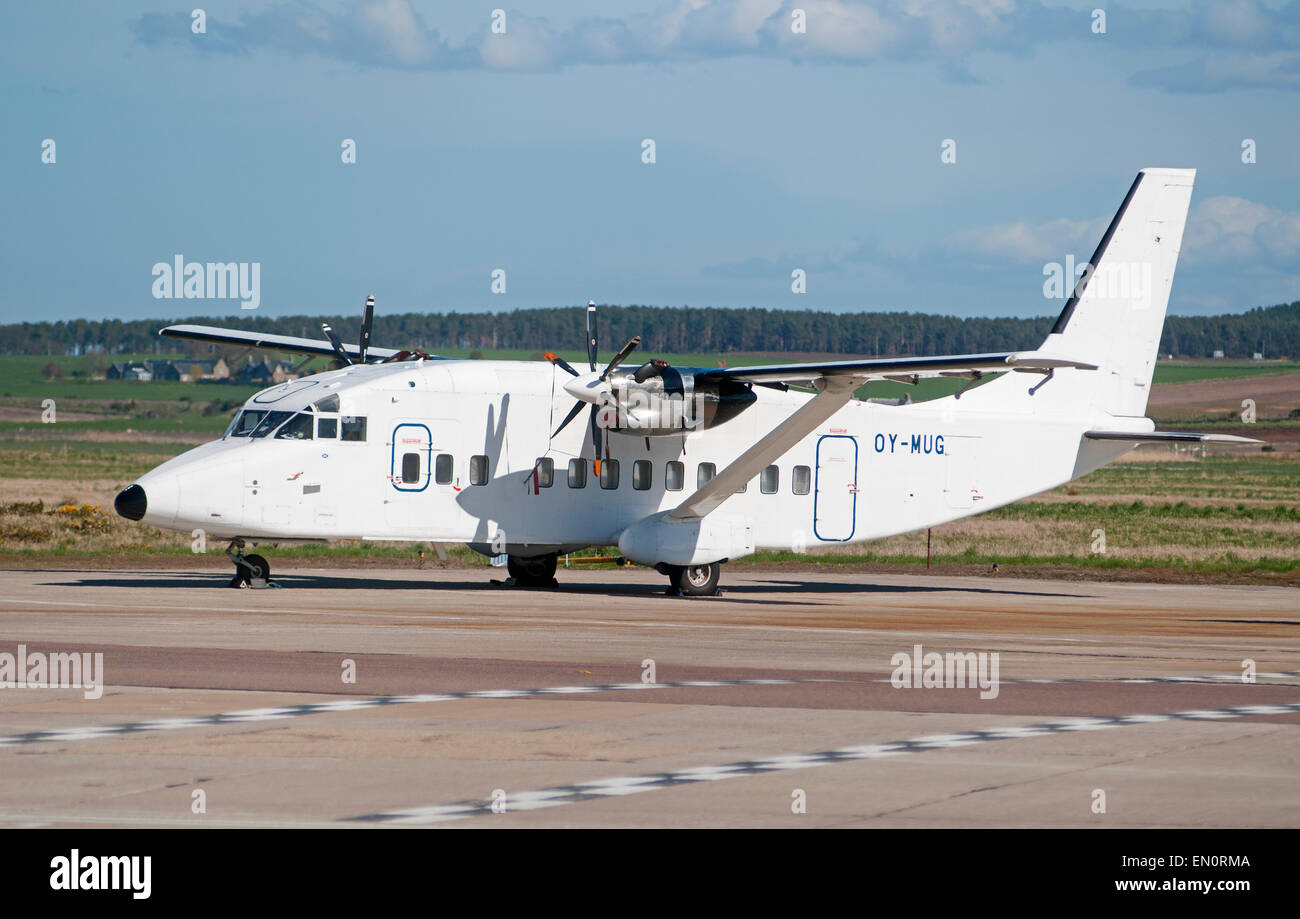 Shorts 360-300 exploité par Benair de Inverness Dalcross aéroport. 9697 SCO. Banque D'Images