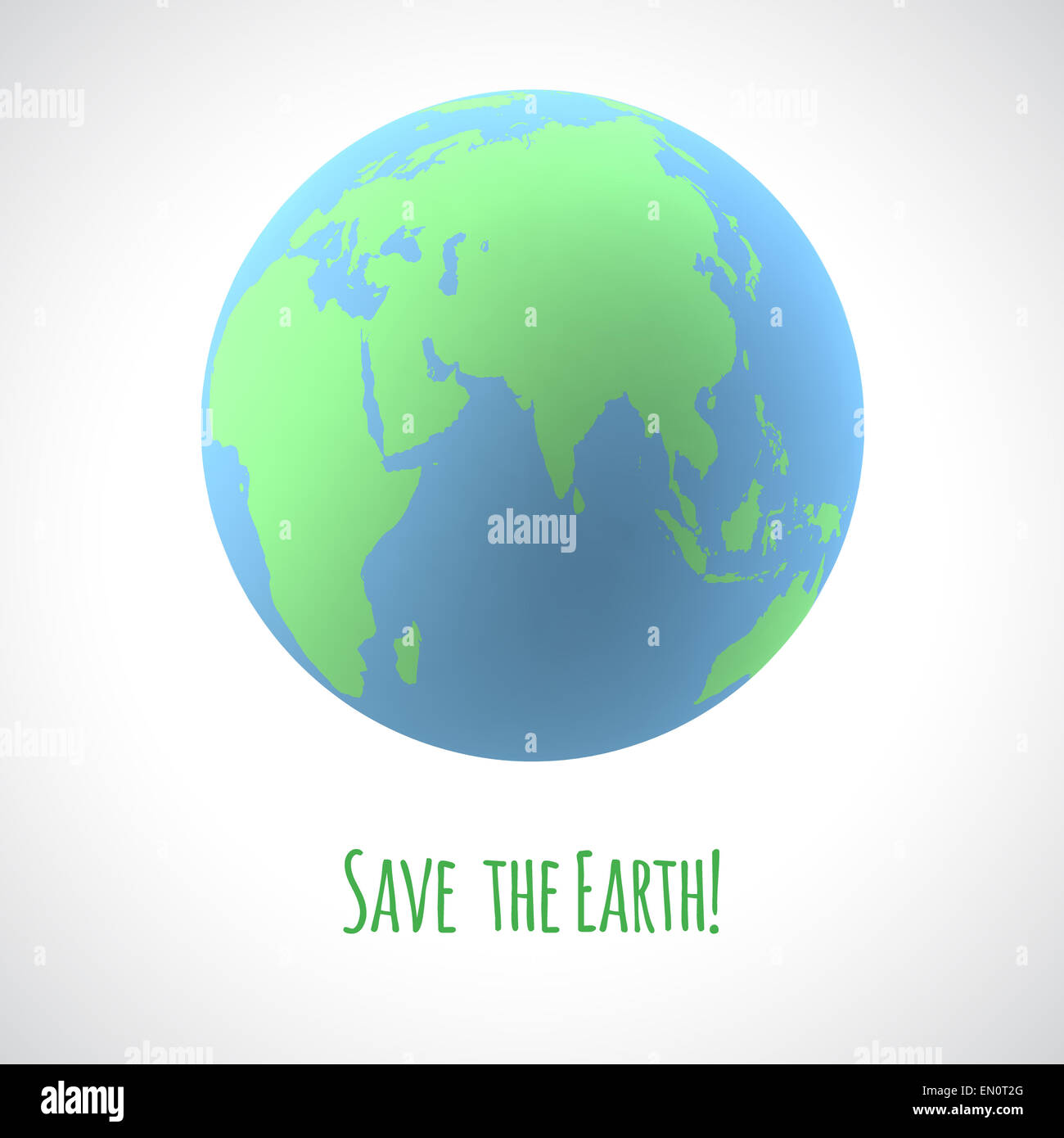 Sauver la Terre de l'affiche. Banque D'Images