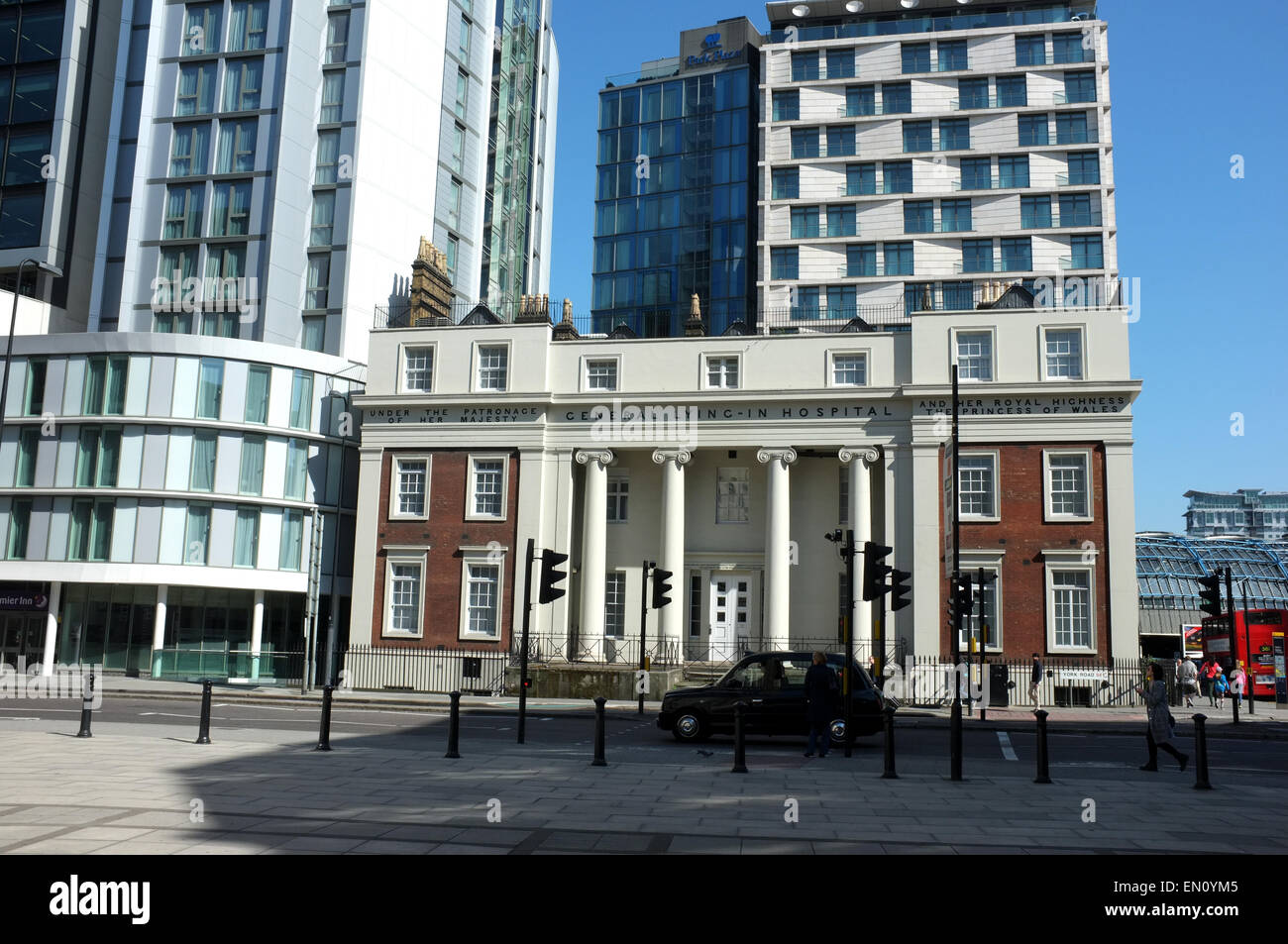 L'ex-couché à l'hôpital maintenant fermé depuis 1971, basée à Waterloo london uk avril 2015 Banque D'Images