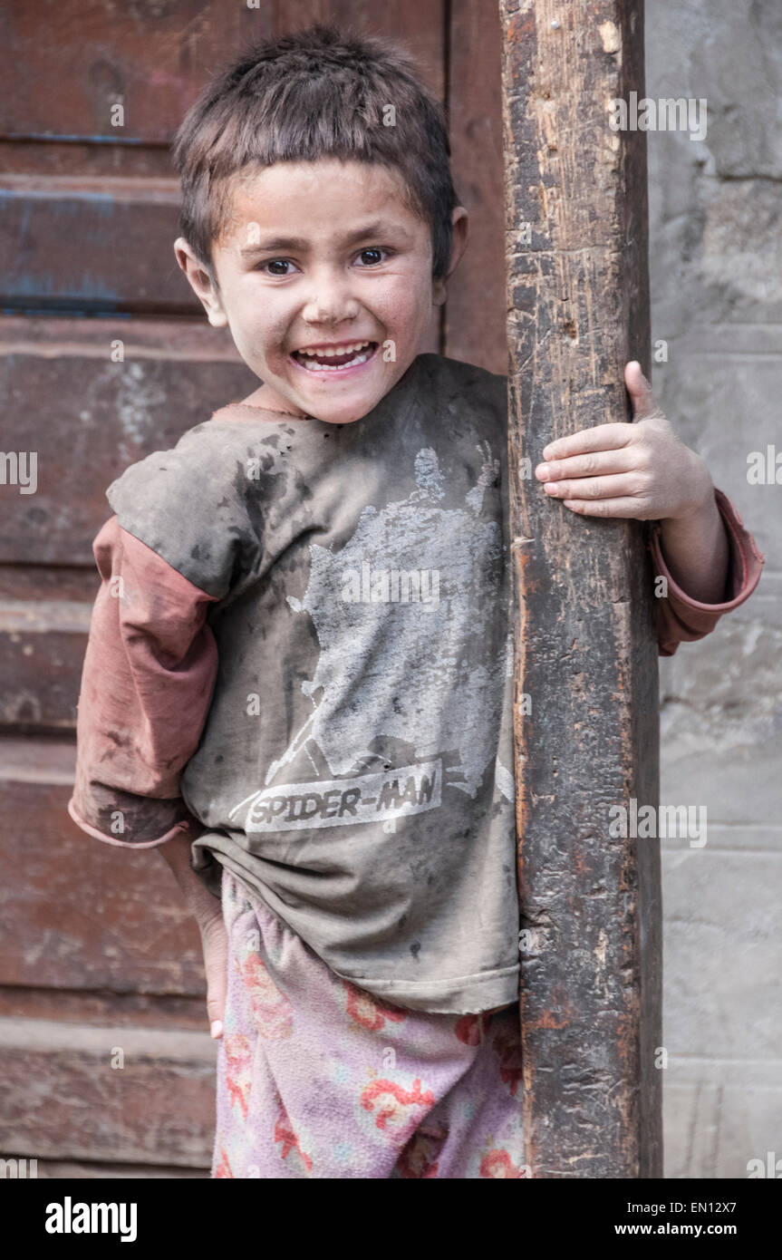 Visages du Pakistan à la frontière du Nord District de Baltistan et le village de Hushe Banque D'Images