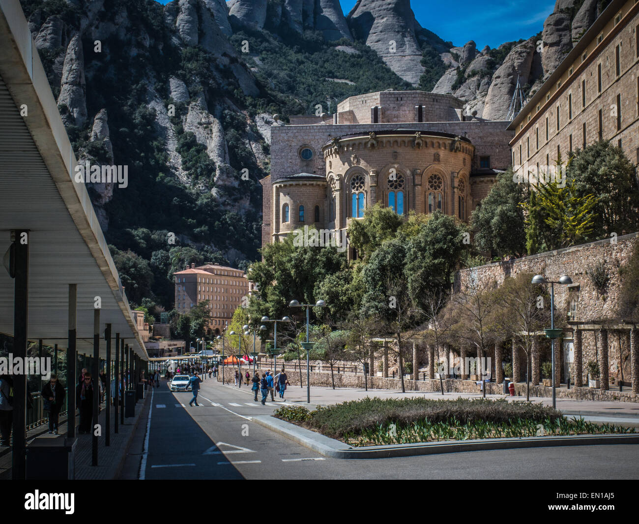 Monastère de Montserrat, Espagne Banque D'Images