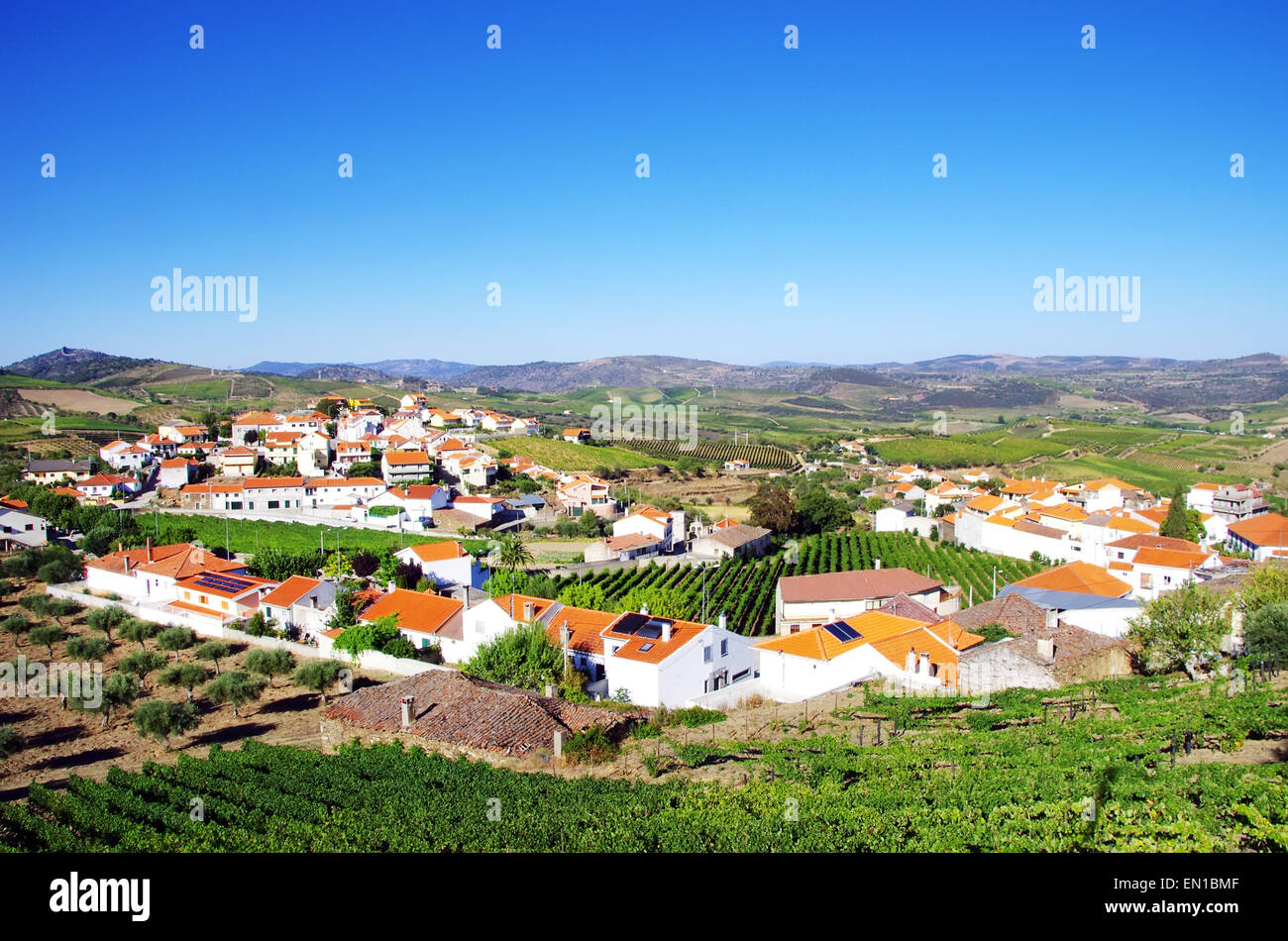 Village de la vallée du Douro, Portugal Banque D'Images