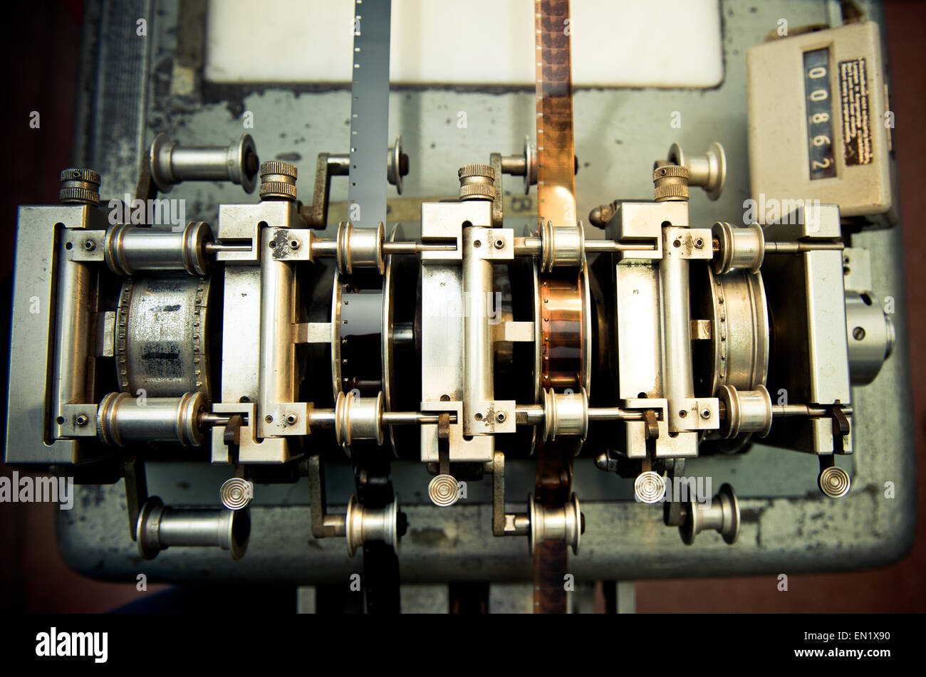 Film film audio video synchronizer for industrial film post-production avec 16 mm inclu Banque D'Images