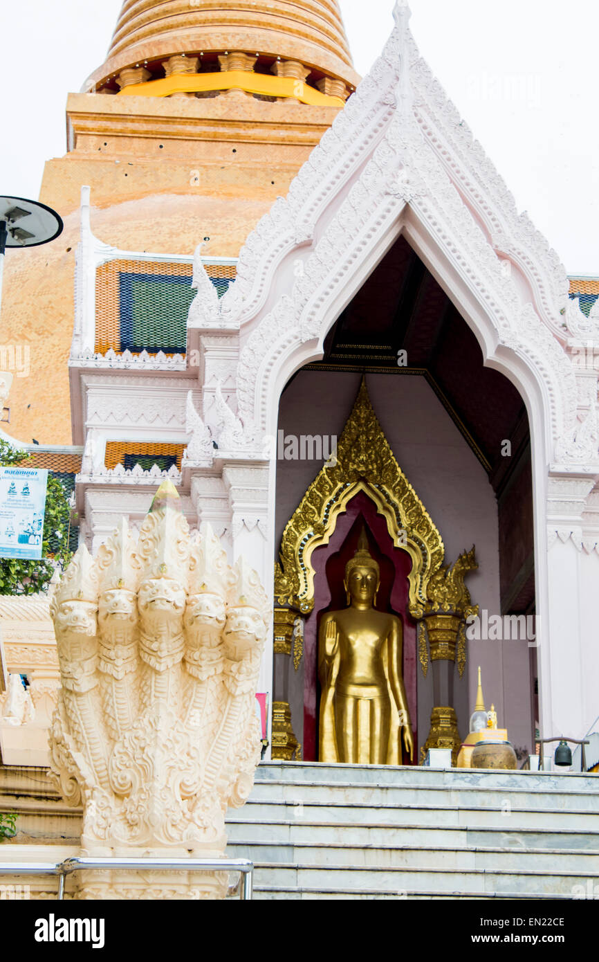 Phra Pathommachedi stupa à Nakhon Pathom, Thaïlande. À 120,5 mètres, il est le plus grand stupa dans le monde. Banque D'Images