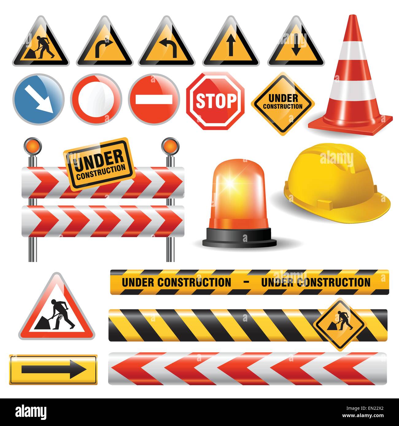 Ensemble de signes et symboles en construction. Vector illustration Illustration de Vecteur